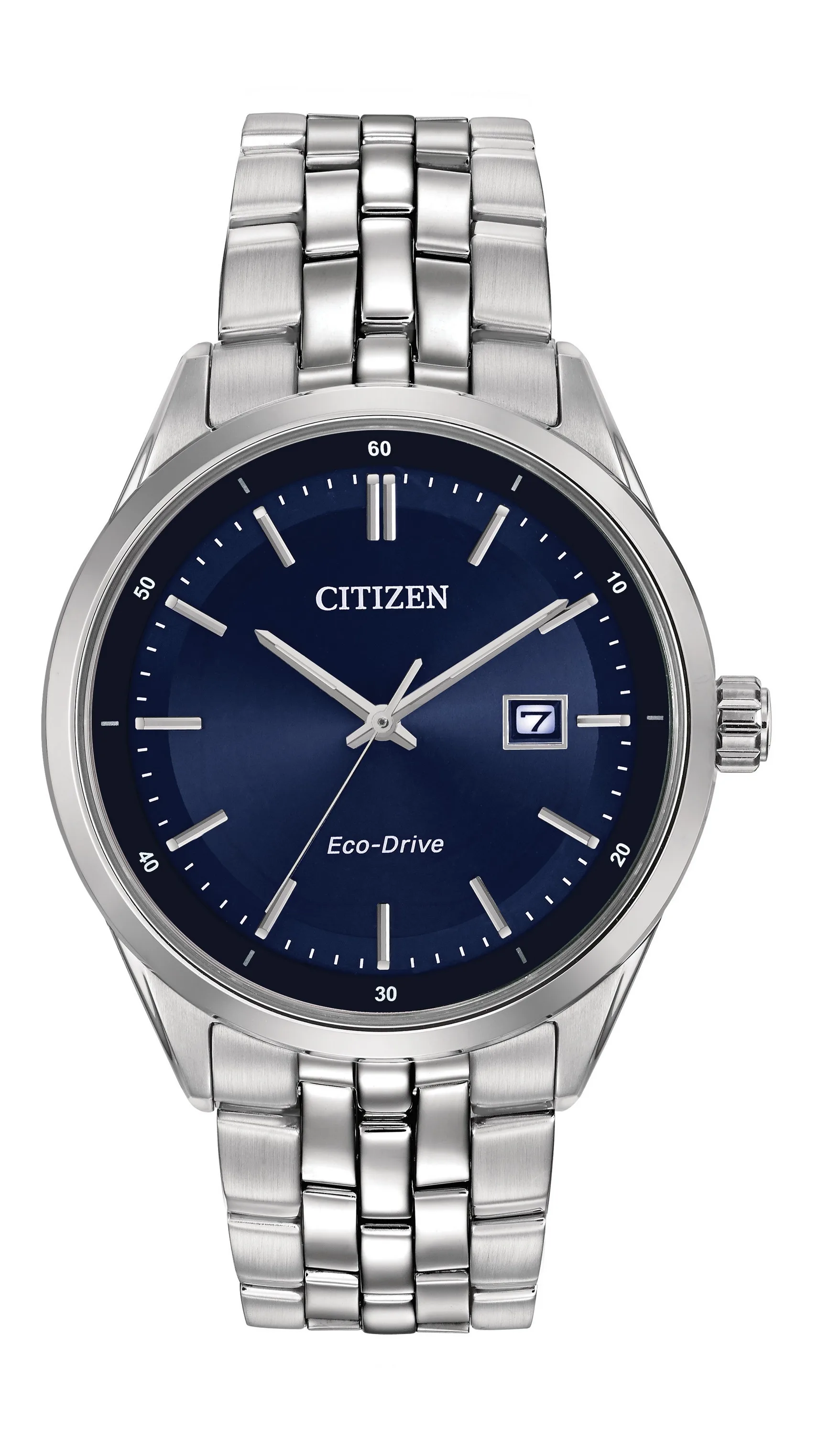 Citizen Watch Men's Corso Eco-Drive Watch, Ss w/Blue Dial And Silver Accents