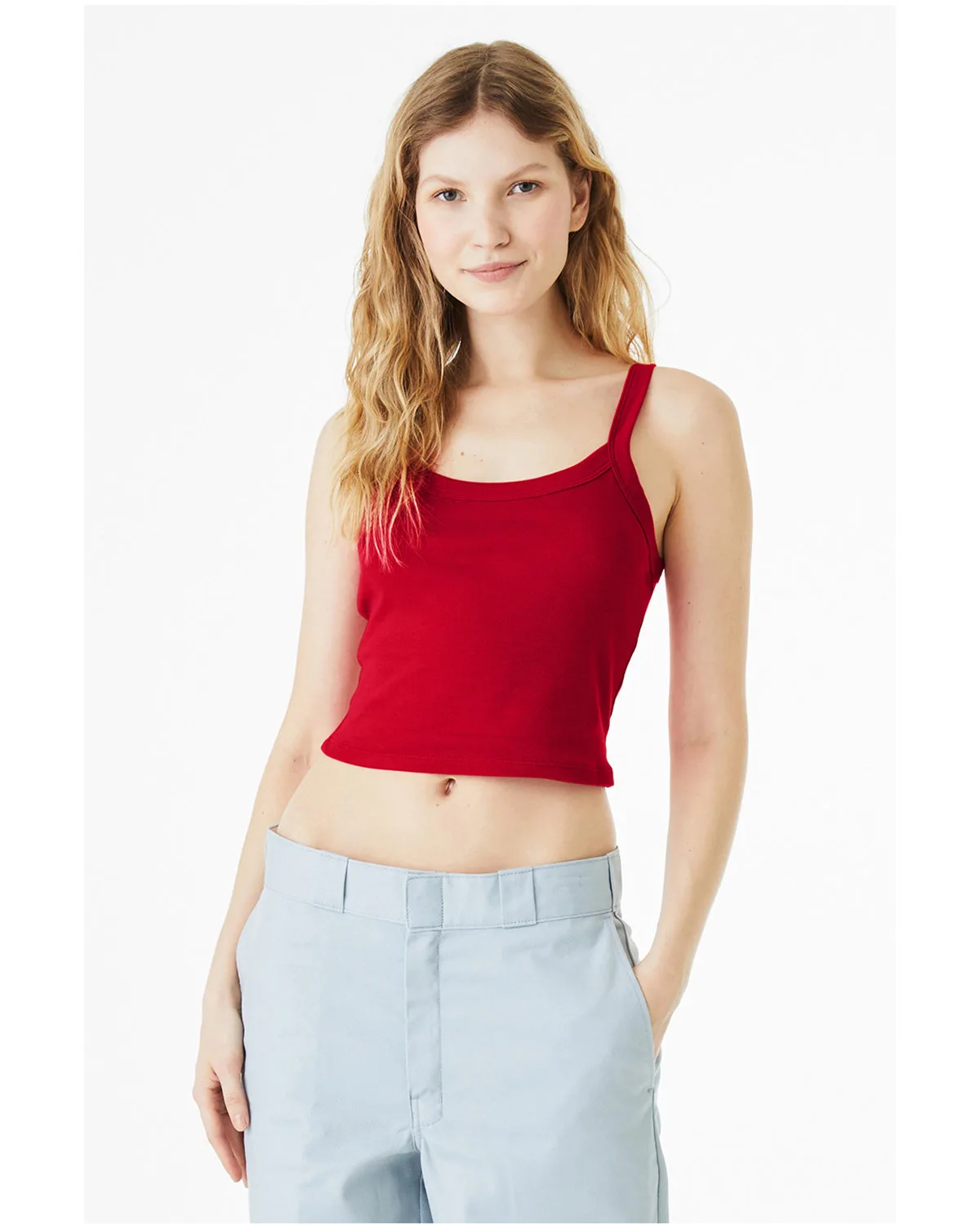 BELLA+CANVAS Ladies' Micro Ribbed Scoop Tank view 6