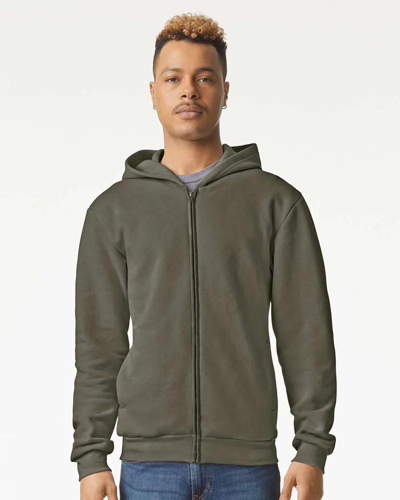 American Apparel® ReFlex Fleece Full-Zip Hoodie view 7