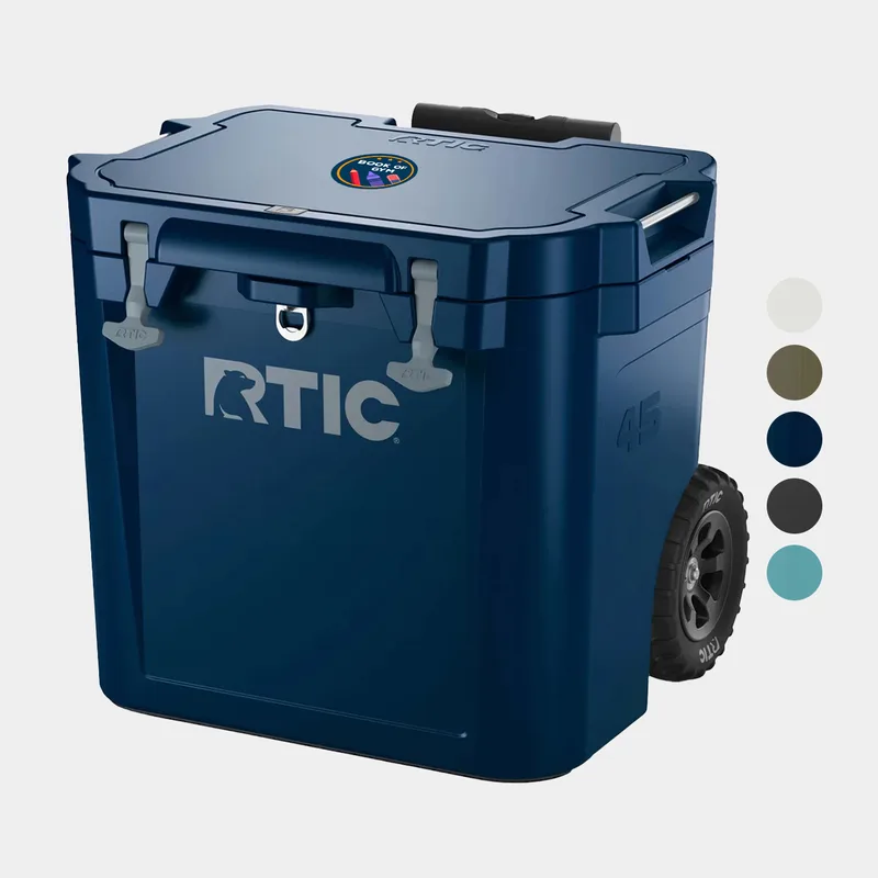 45 QT RTIC® Insulated Ultra-Tough Wheeled Cooler Ice Chest (23"x20.75")
