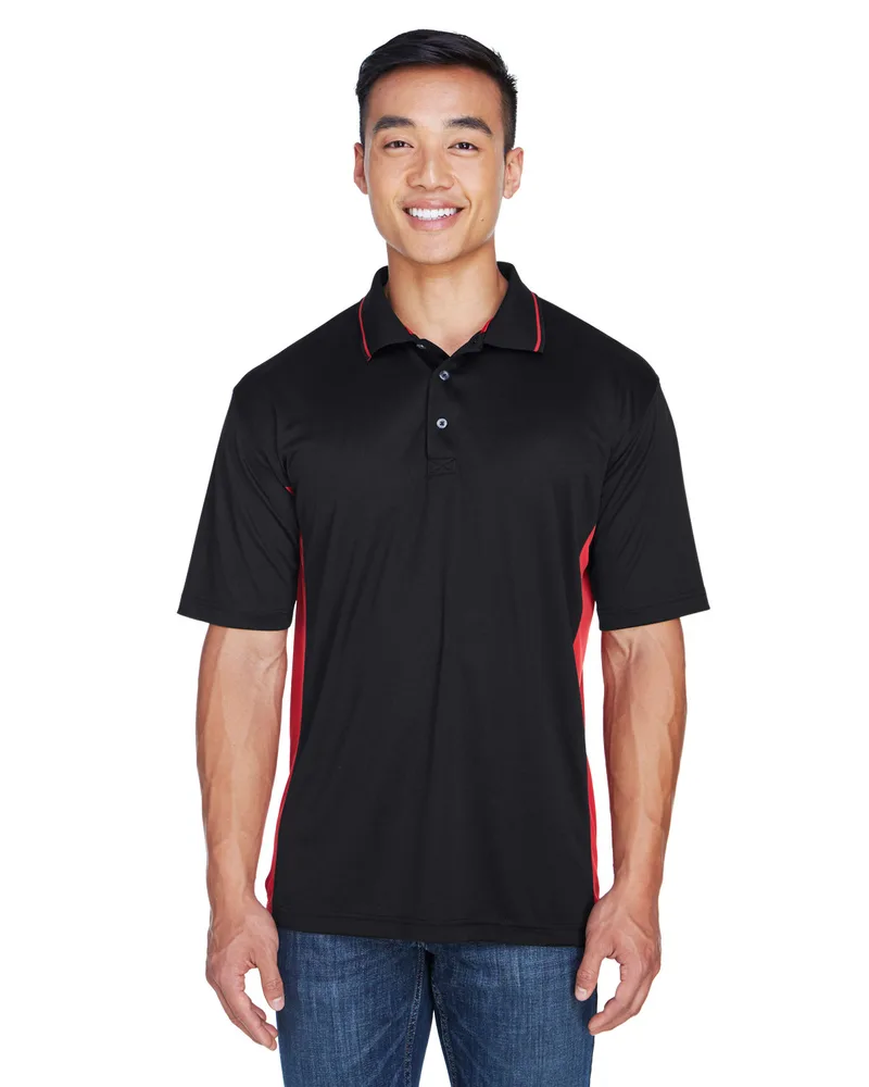 ULTRACLUB Men's Cool & Dry Sport Two-Tone Polo