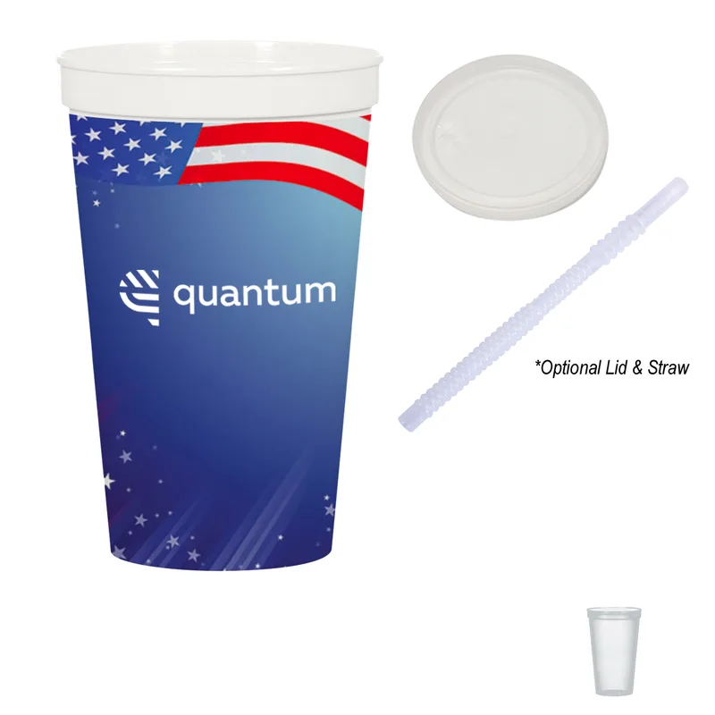 22 Oz. Full Color Big Game Stadium Cup