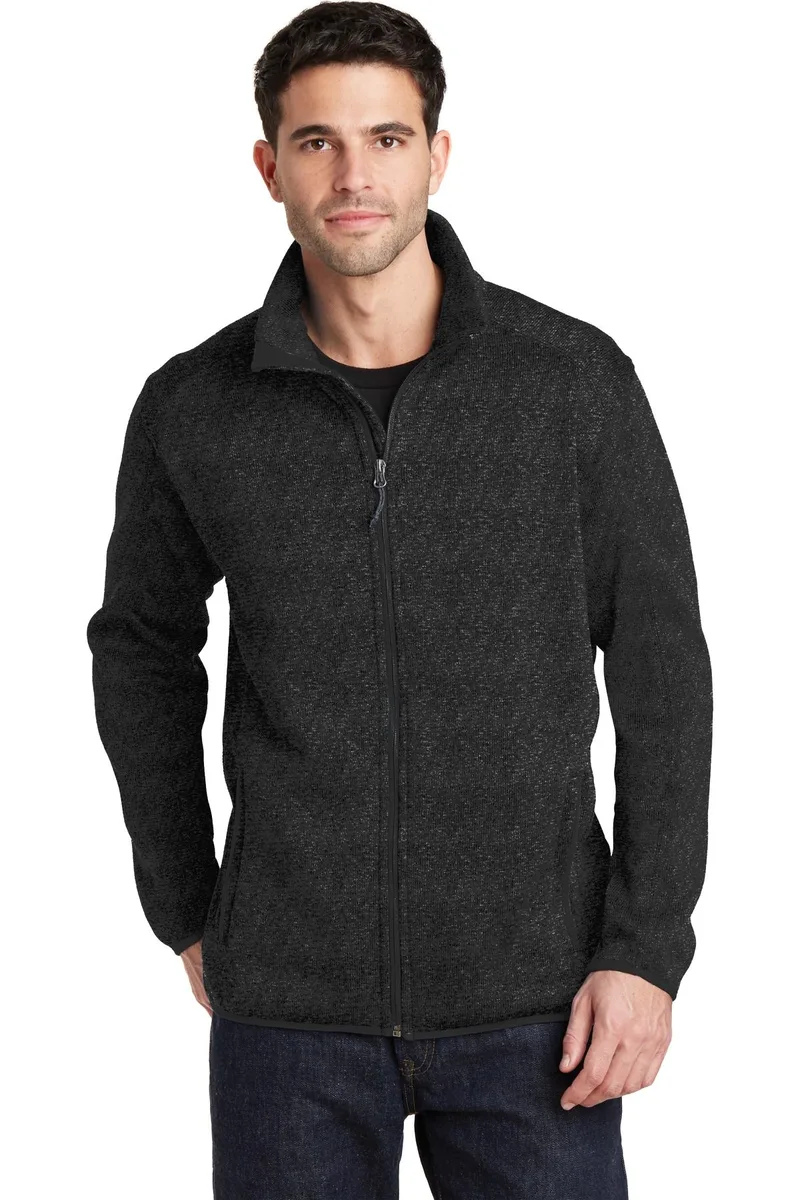 Port Authority® Sweater Fleece Jacket. view 4