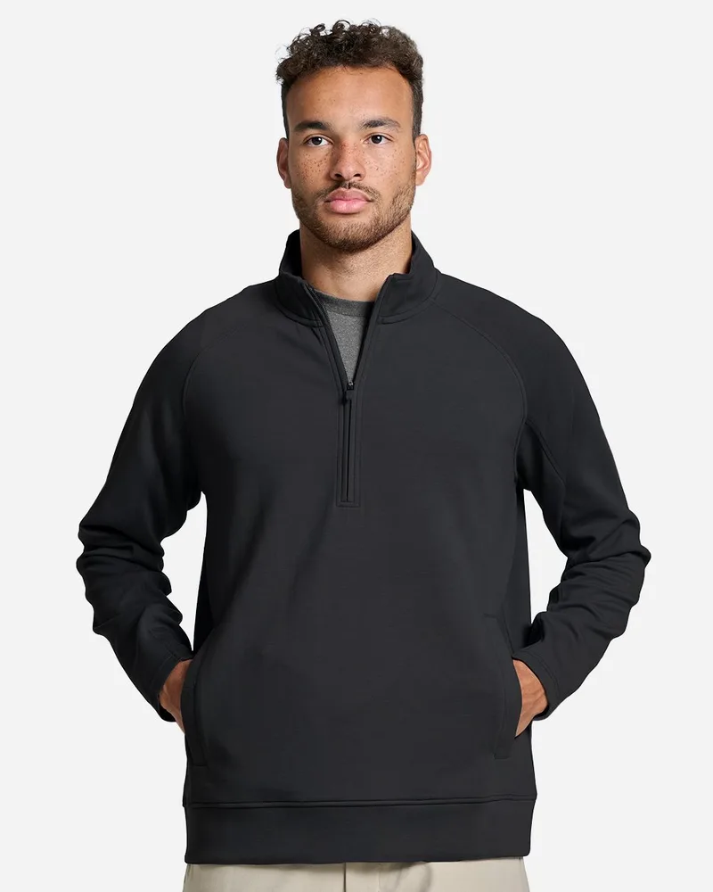 J. America® Unisex Apex Fleece Quarter-Zip Sweatshirt view 2