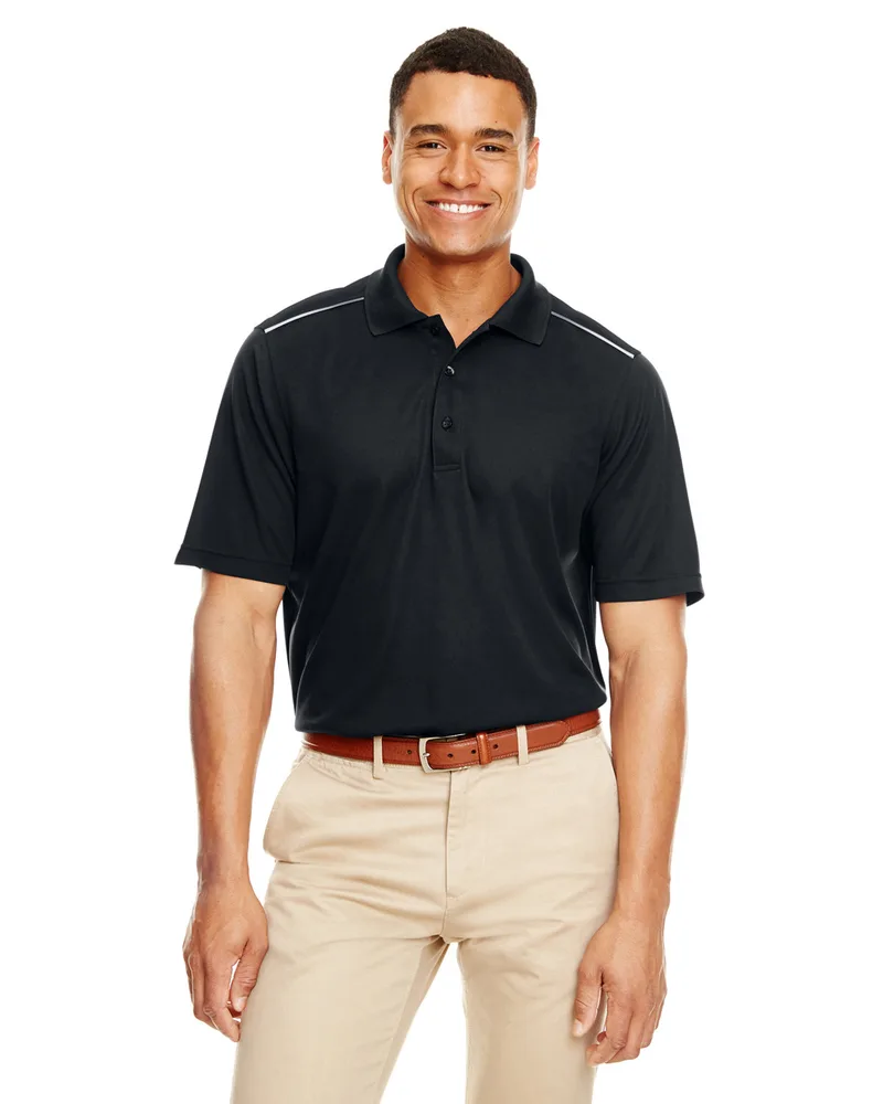 CORE365™ Men's Radiant Performance Piqué Polo w/Reflective Piping