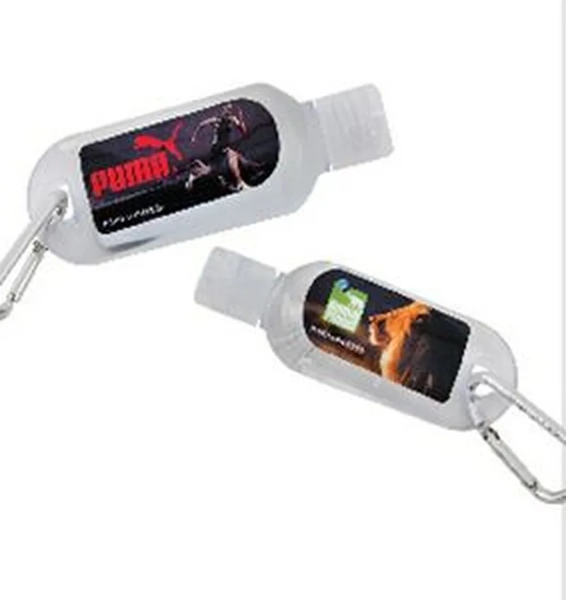 2 Oz. Hand Sanitizer Gel w/Carabiner