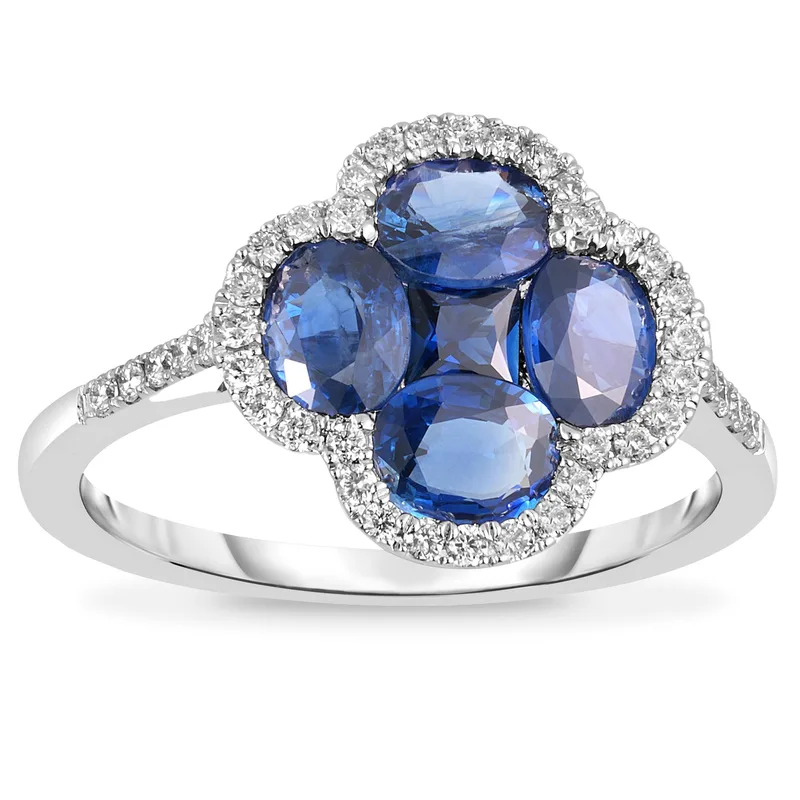 Jilco Inc Sapphire And Diamond Ring