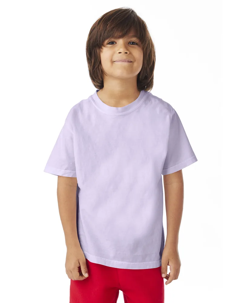 Hanes® ComfortWash™ Youth Garment-Dyed Short Sleeved T-Shirt view 7