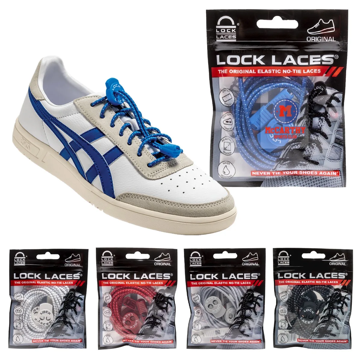 Lock Laces® No Tie Shoelaces view 2