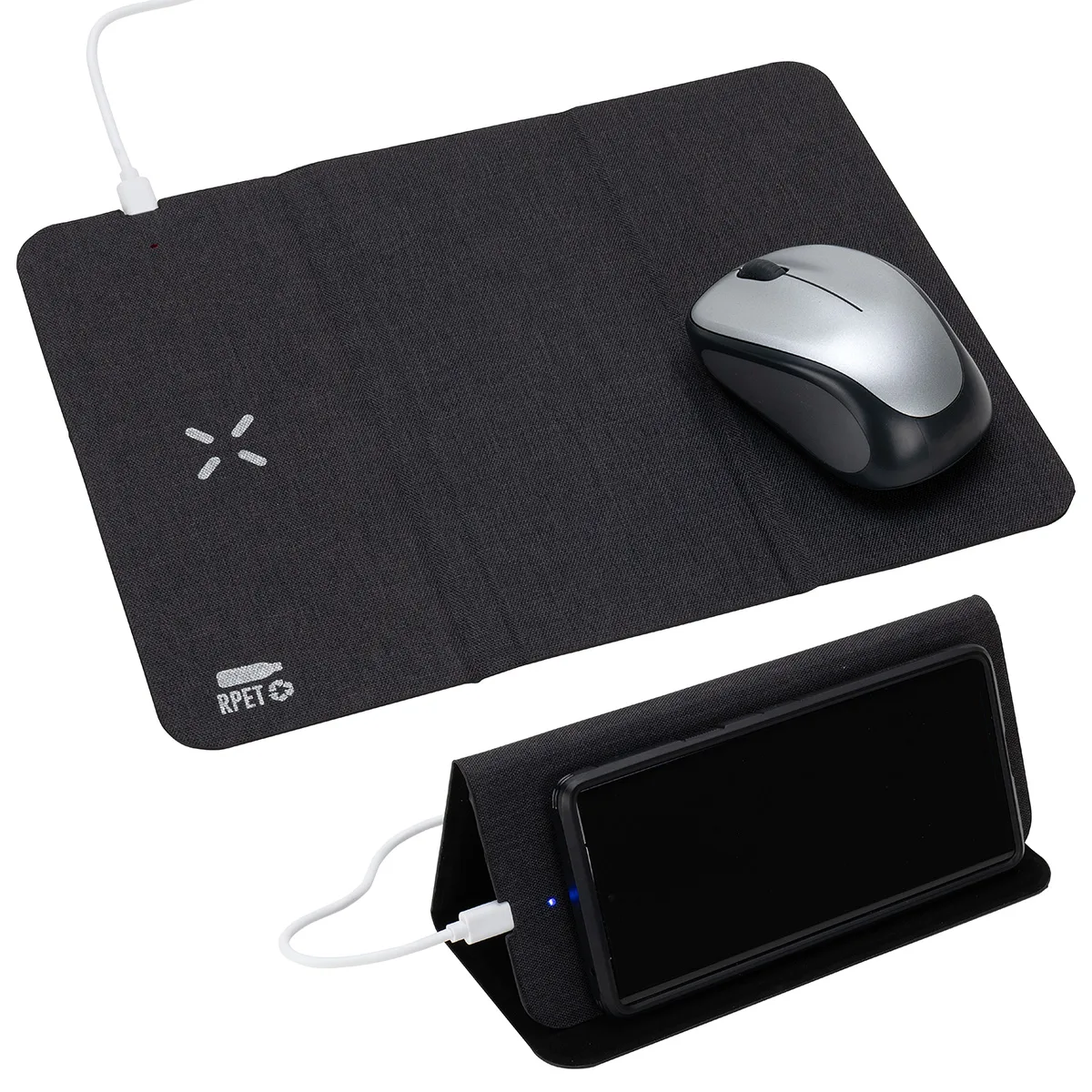 Acadia RPET Mouse Pad with 15W Wireless Charger view 2