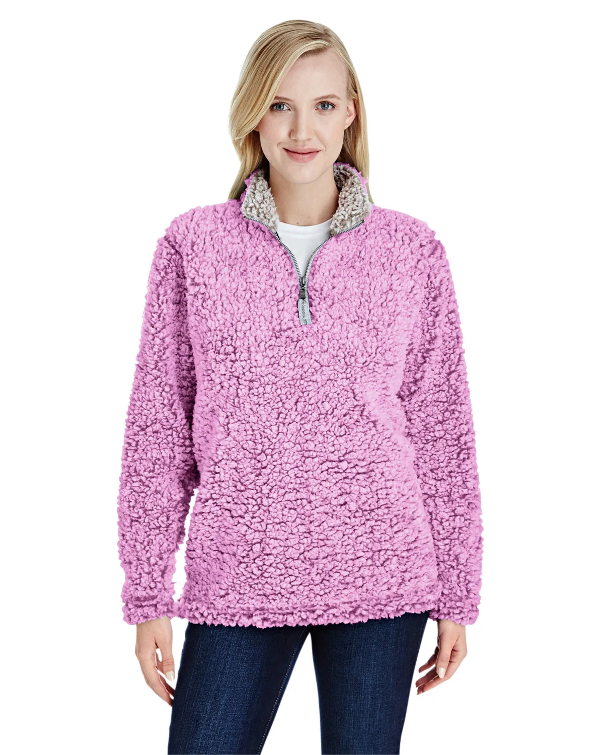 J AMERICA Ladies' Epic Sherpa Quarter-Zip view 4