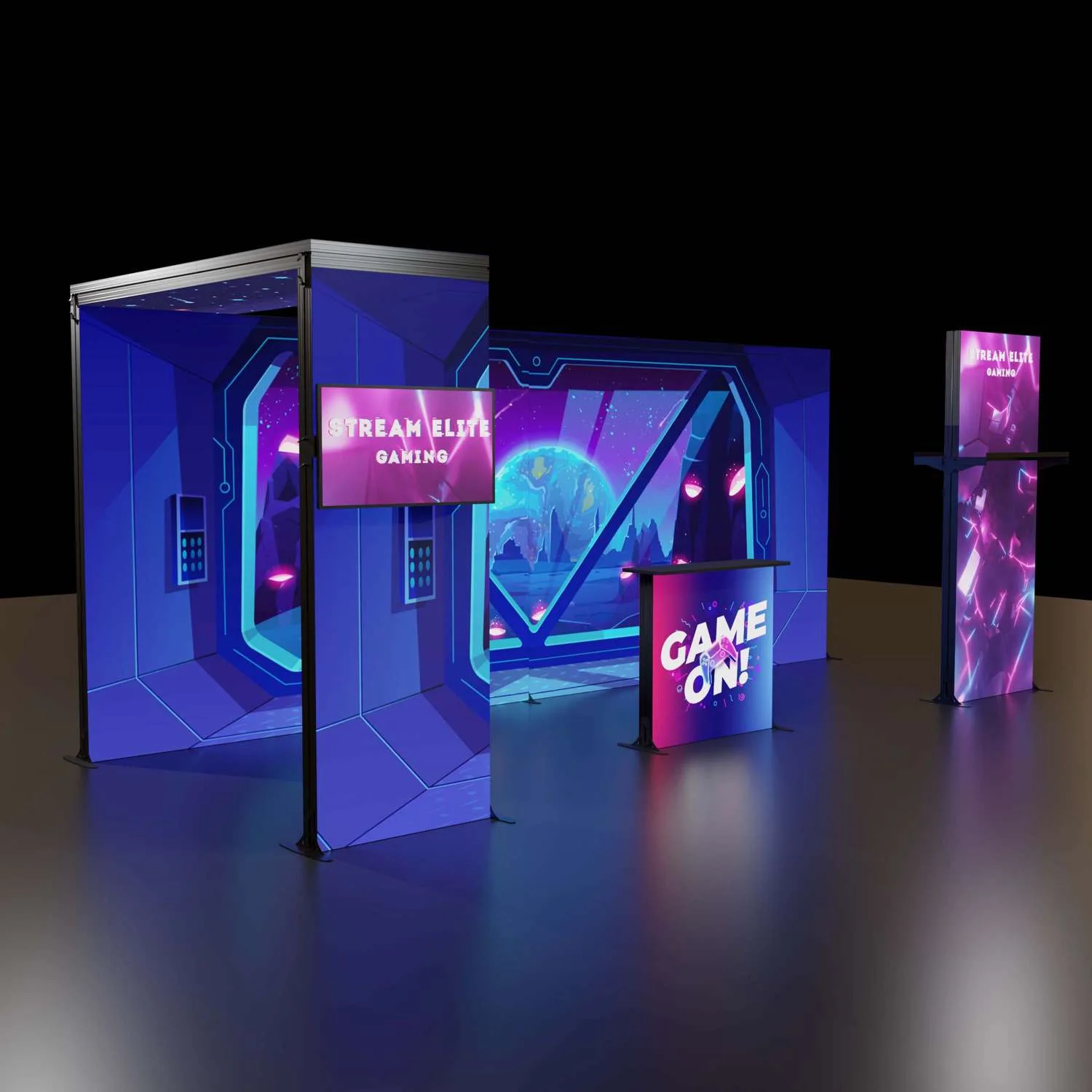 8'H Astra Modular Booth Kit 3