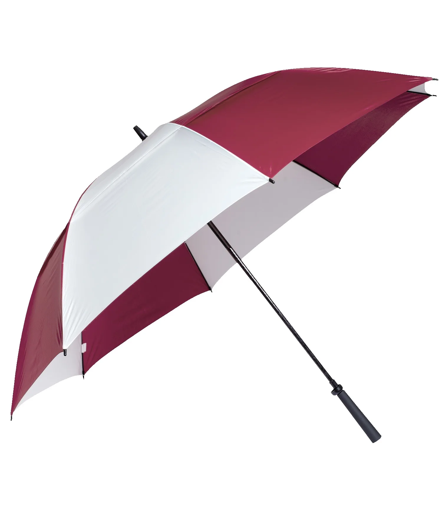 Burgundy Red / White