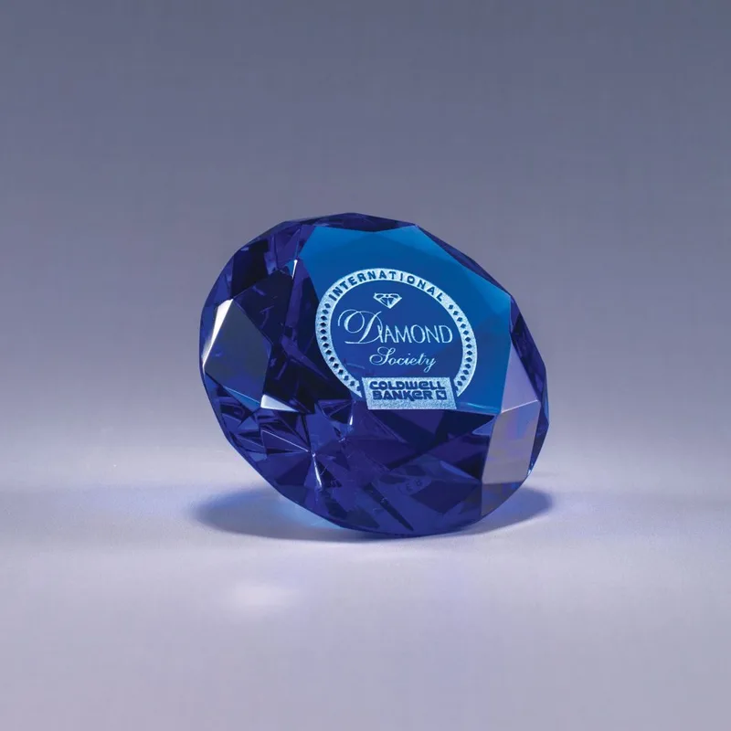 Blue Diamond Paperweight