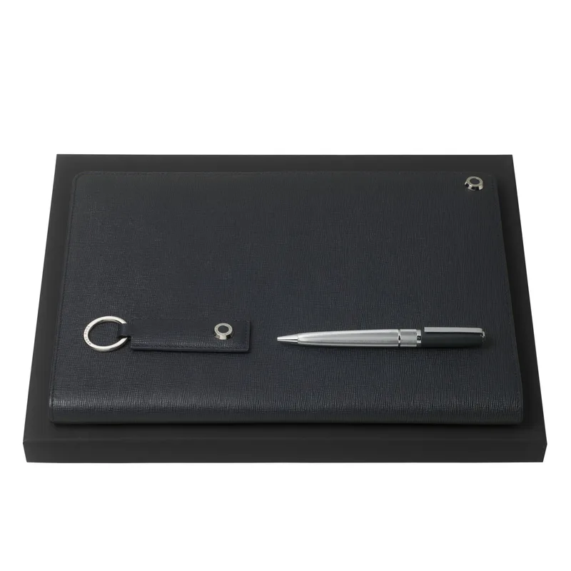 Hugo Boss Pen, Folder & Key Ring