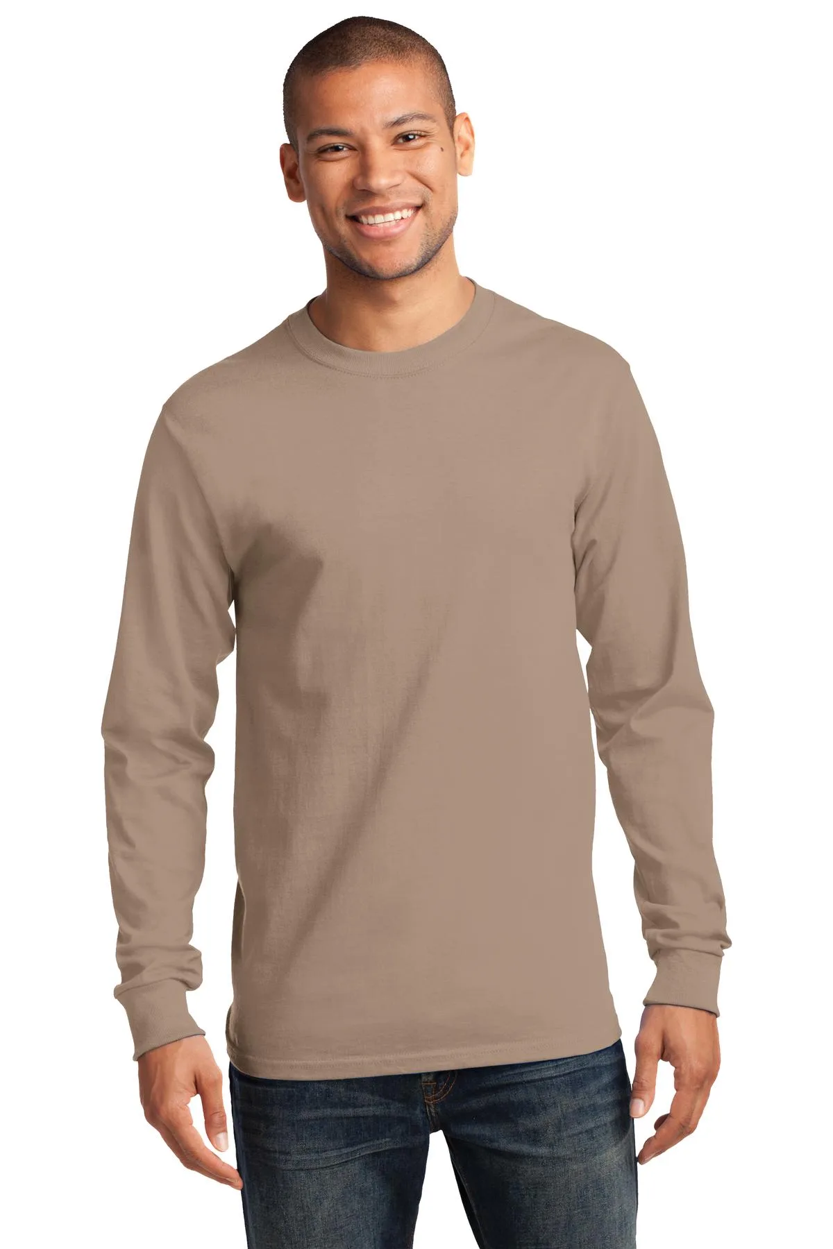 Port & Co™ Long Sleeve Essential Tee. view 3