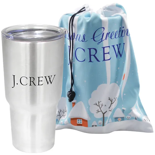 30 Oz. Stainless Steel Travel Tumbler w/Gift Bag