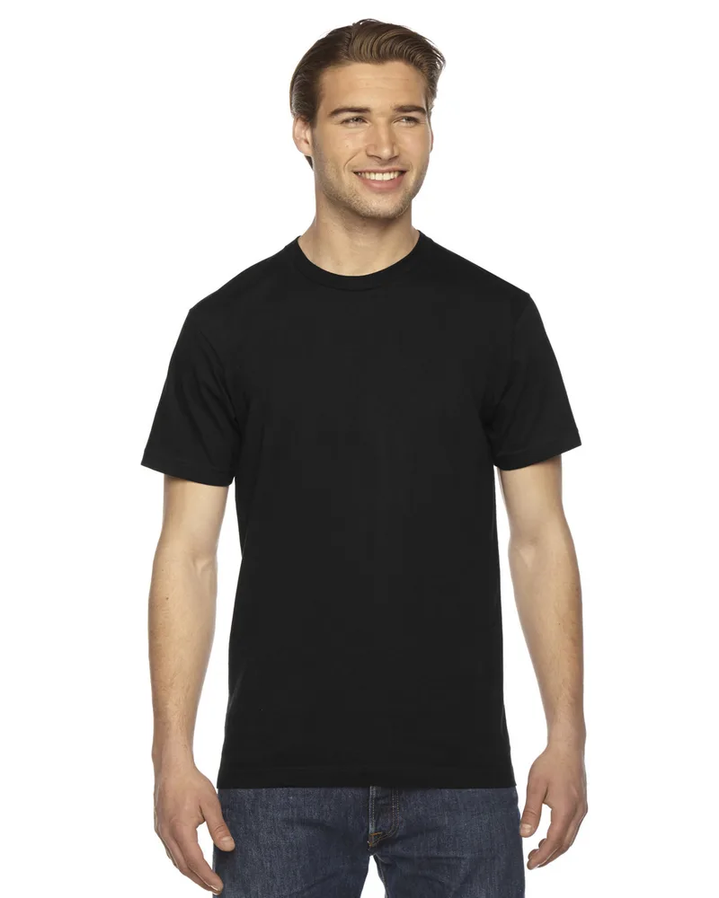 American Apparel Unisex Fine Jersey USA Made T-Shirt view 2