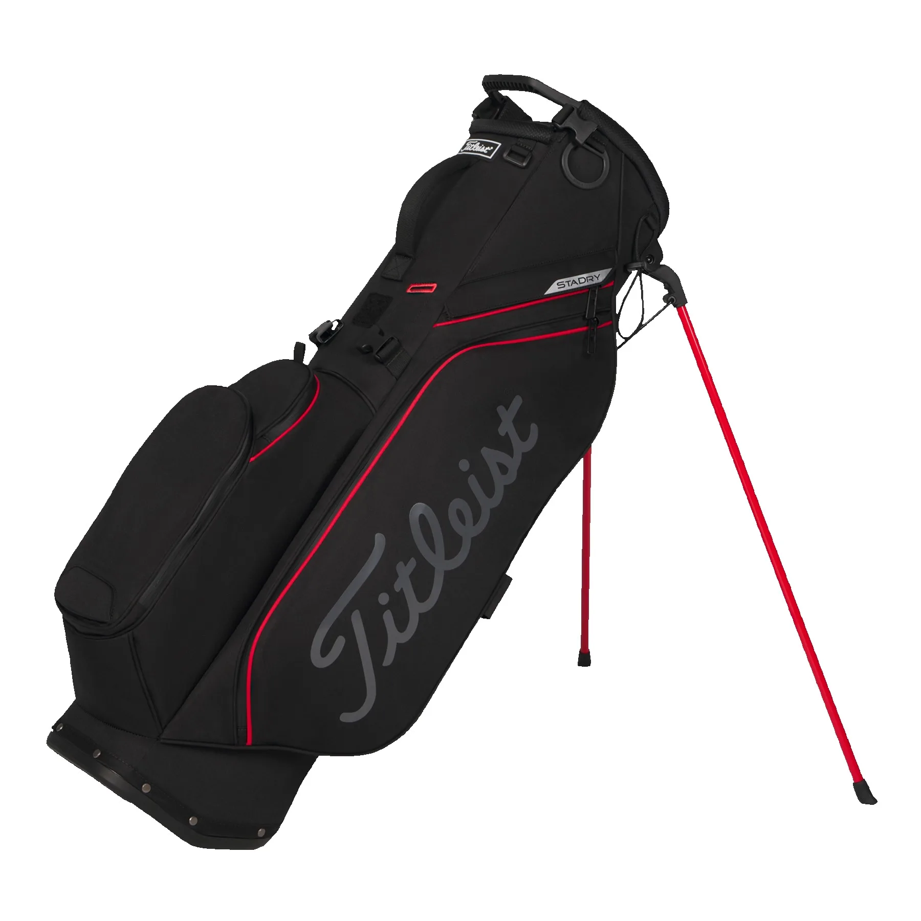Titleist Players S4 StaDry Stand Bag - Black/Red/Graphite