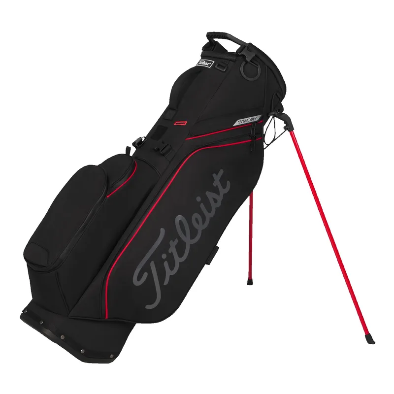Titleist Players S4 StaDry Stand Bag - Black/Red/Graphite