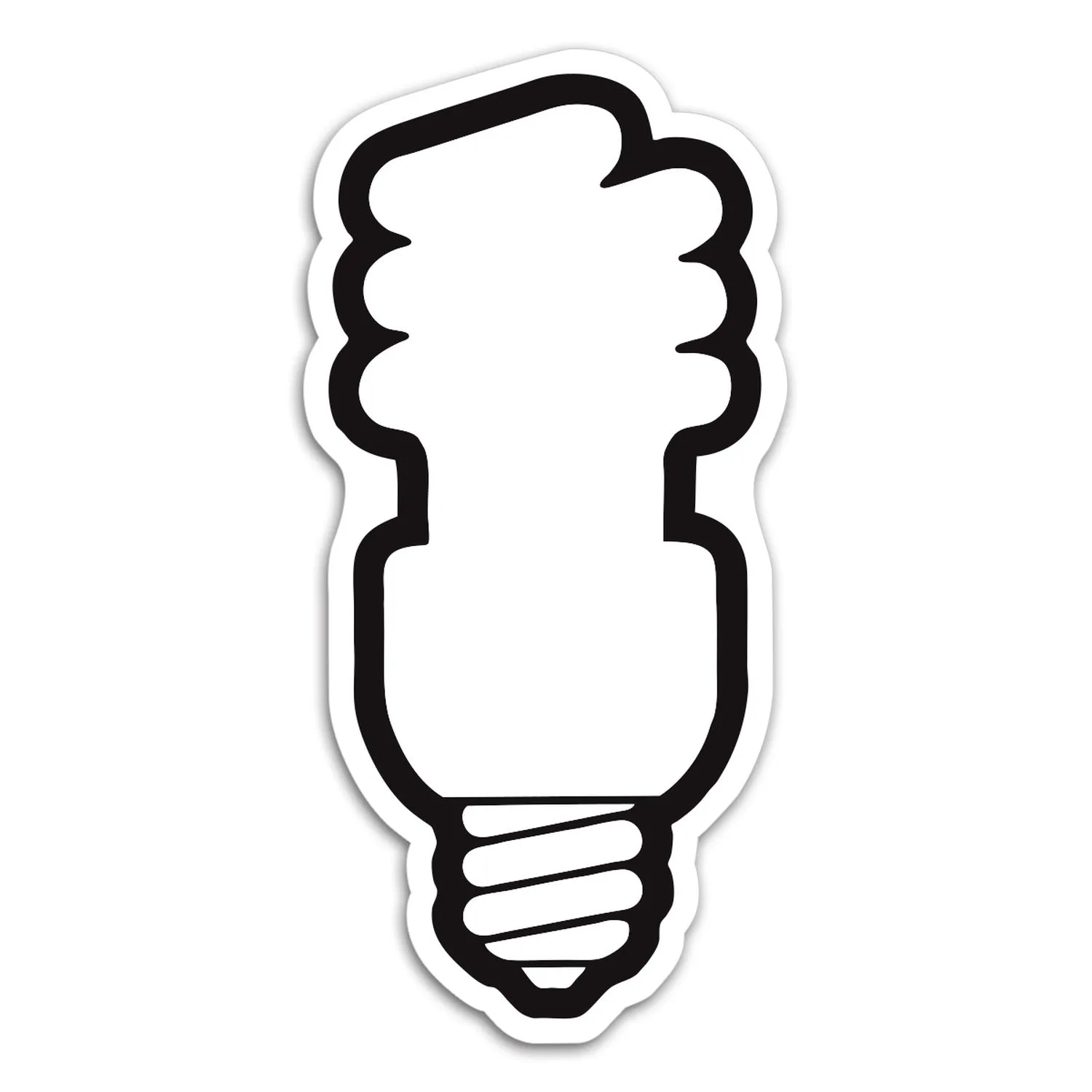 Go Green Fluorescent Lightbulb Magnet view 2