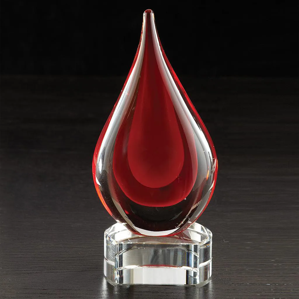 Fusion Art Glass Award w/ Blue Base view 7