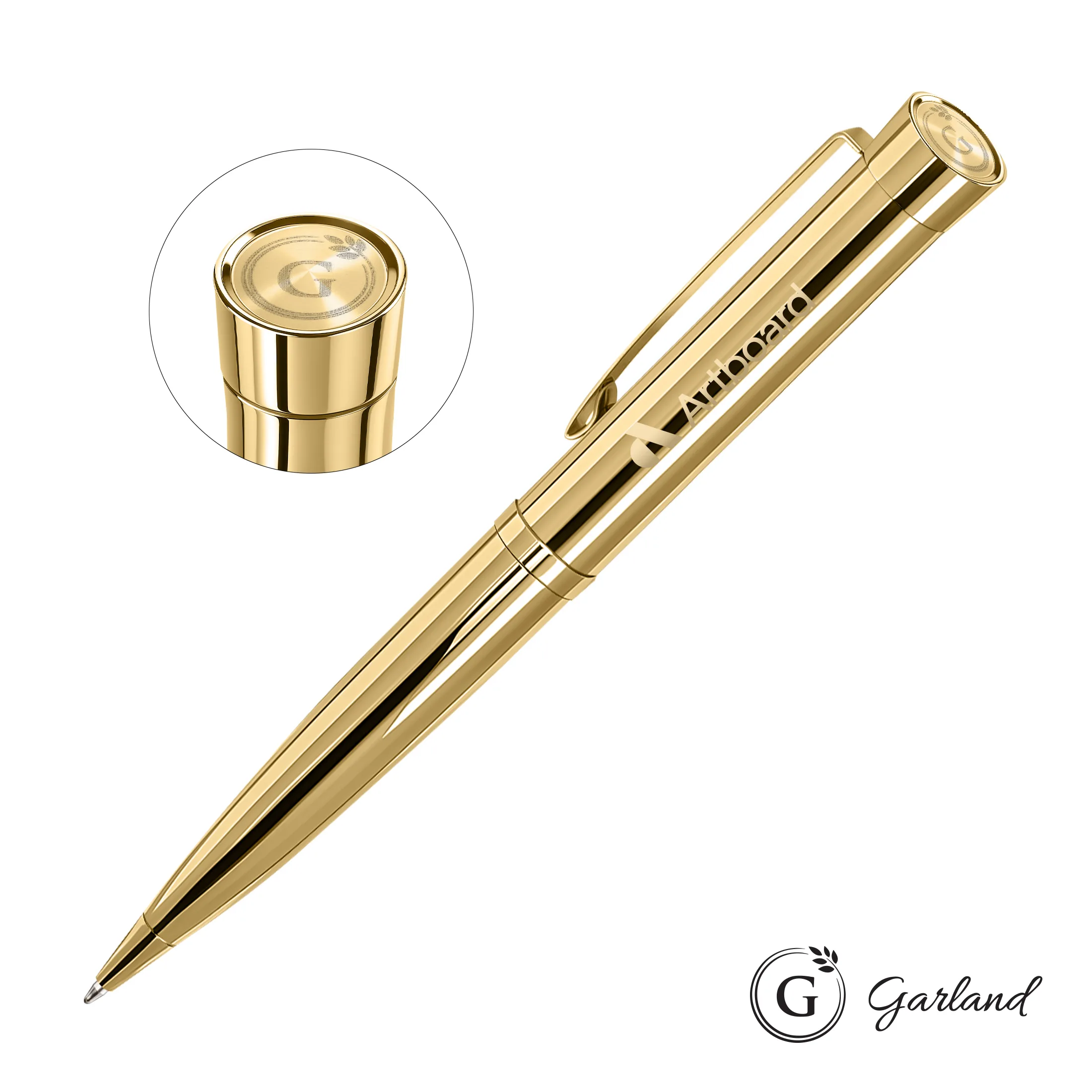 Standard Emblem, Ballpoint, Gold, Gold / Gold