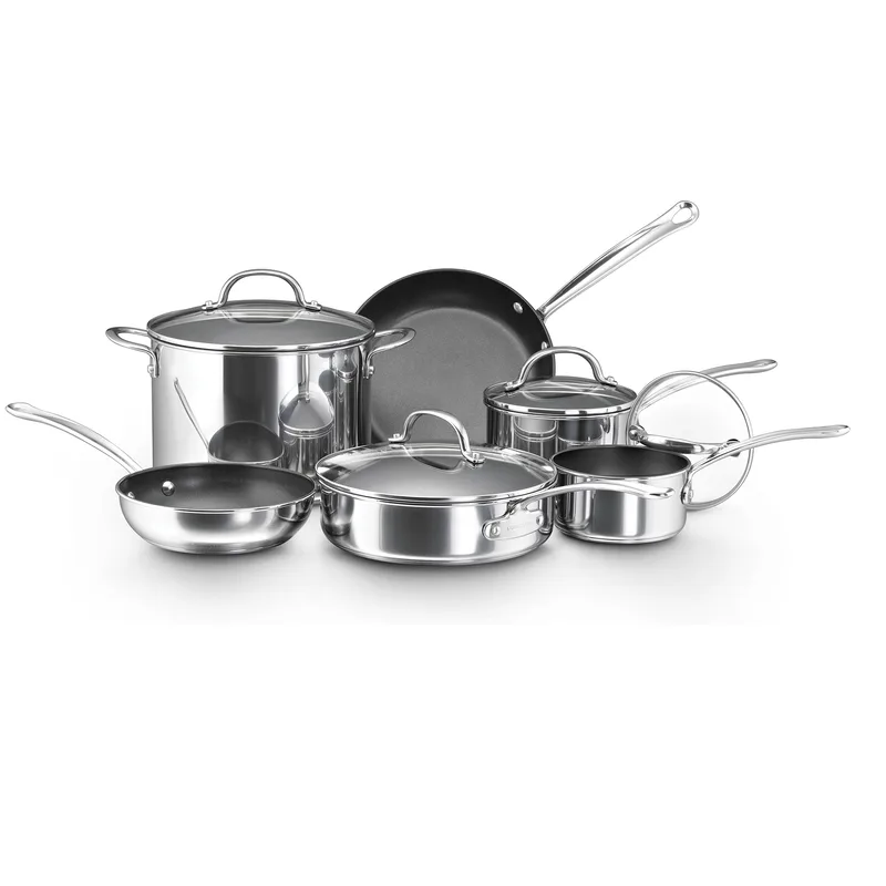 Farberware 10Pc Millenium Stainless Steel Nonstick Cookware Set
