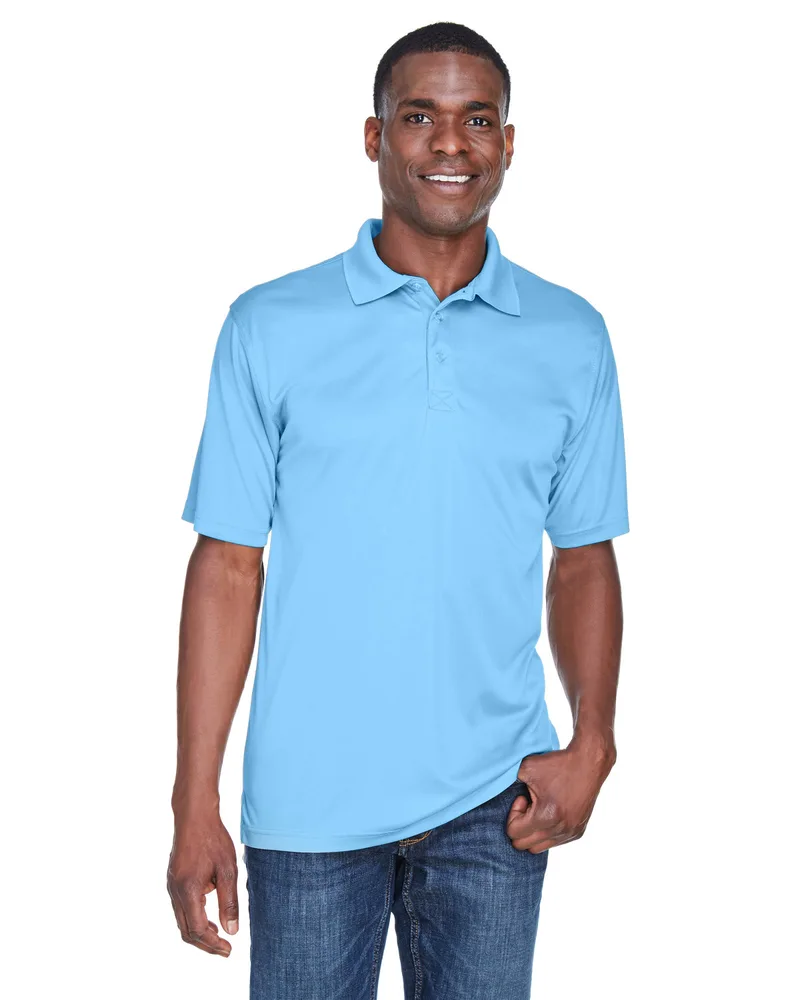 ULTRACLUB Men's Cool & Dry Sport Performance Interlock Polo view 3