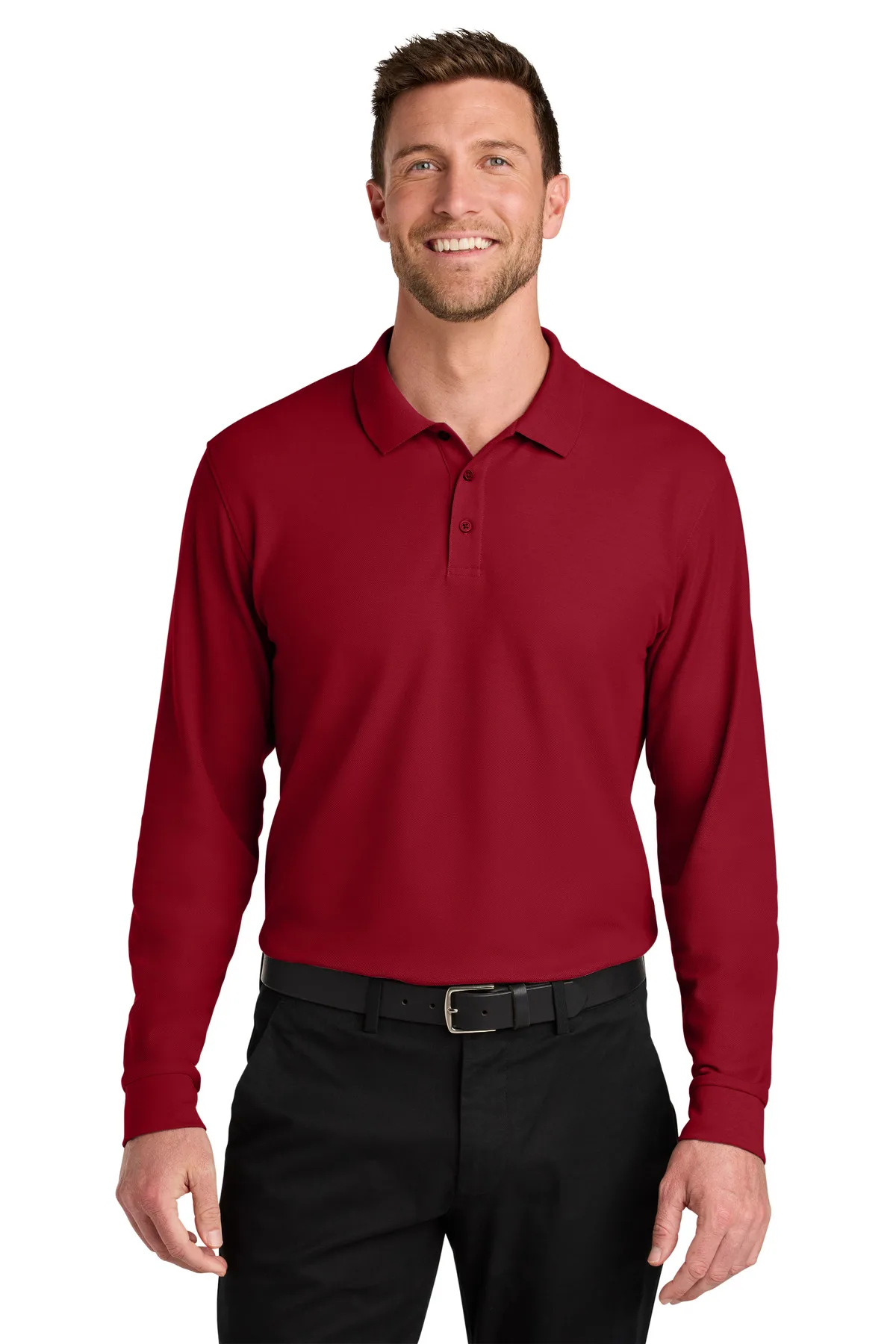 Port Authority® Wearever Signature Pique Long Sleeve Polo view 6