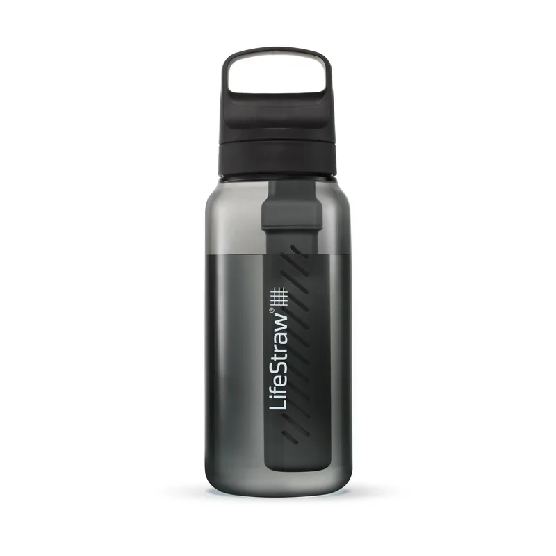 Lifestraw Go 1L Water Filter Bottle W/ Tritan Renew Nordic Noir