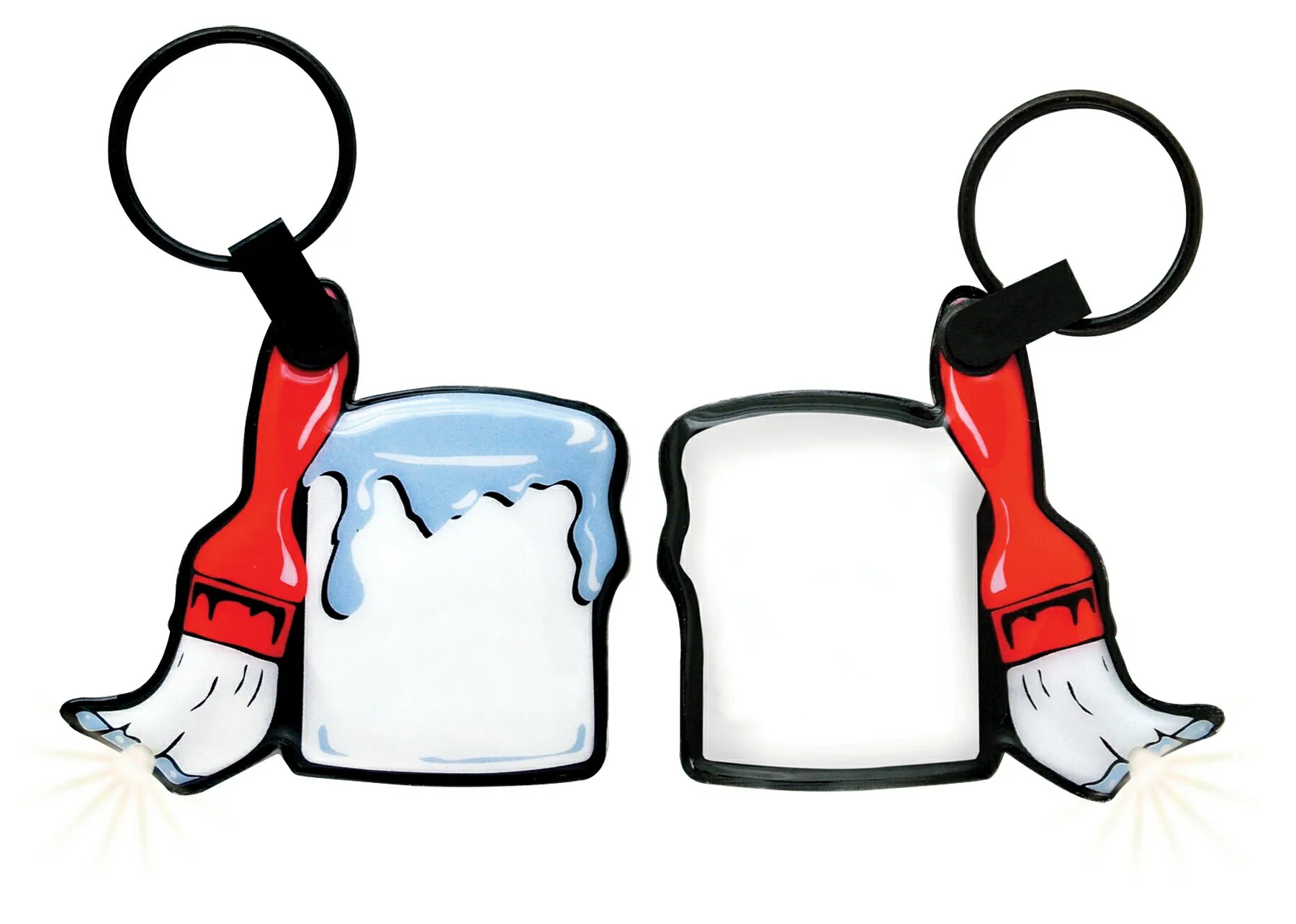 ShapeLights™ Color-A-Shape Key Ring Flashlight (Paint Can) view 2