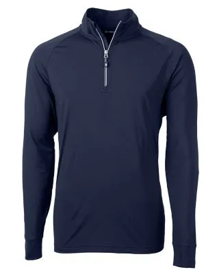 Cutter & Buck Adapt Eco Knit Stretch Recycled Mens Big and Tall Quarter Zip Pullover view 2
