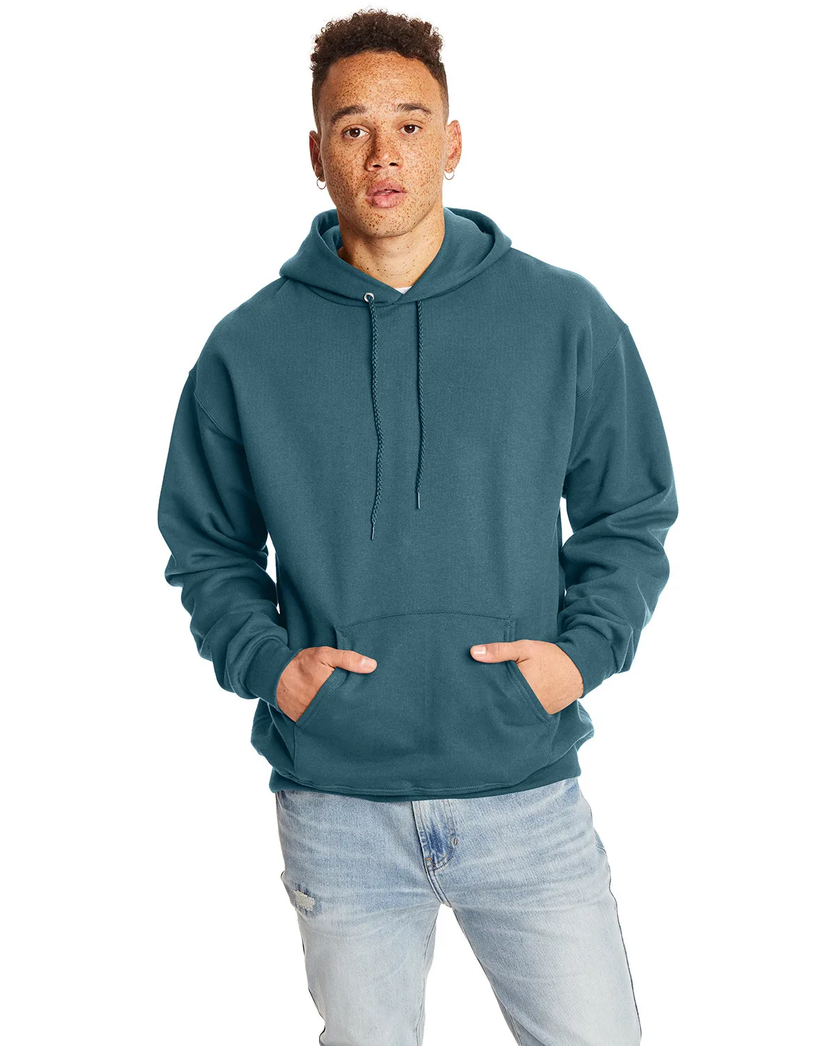 Hanes Printables Adult Ultimate Cotton® Pullover Hooded Sweatshirt view 3