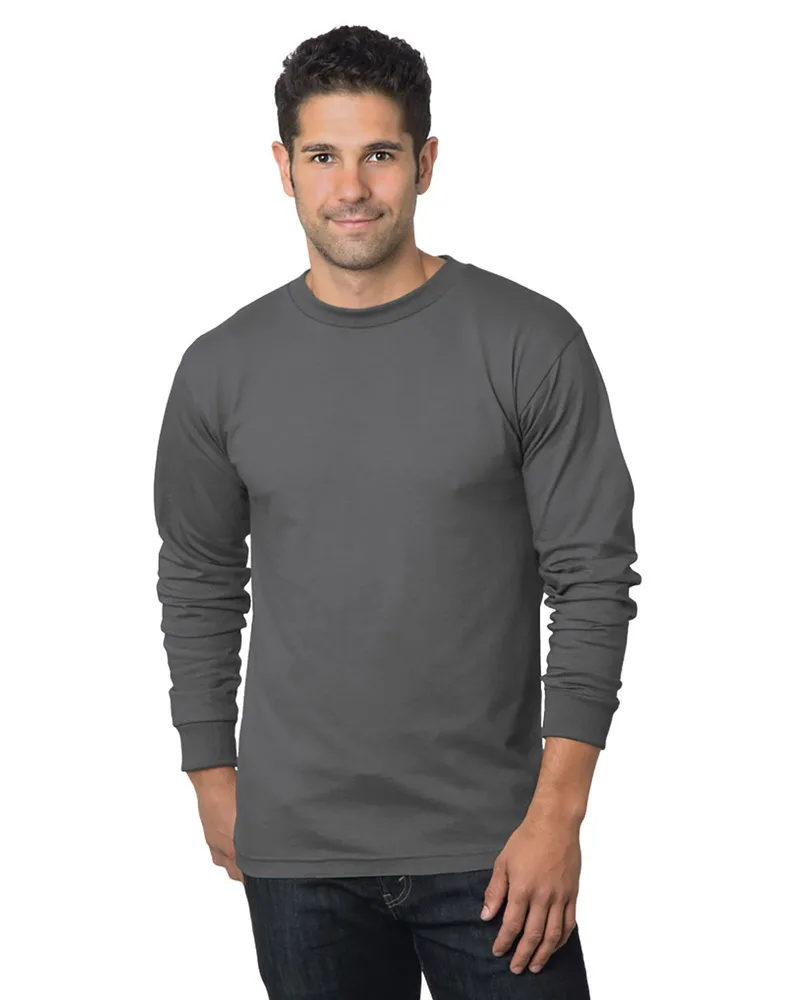 BAYSIDE Unisex USA Made Midweight Long-Sleeve T-Shirt view 3