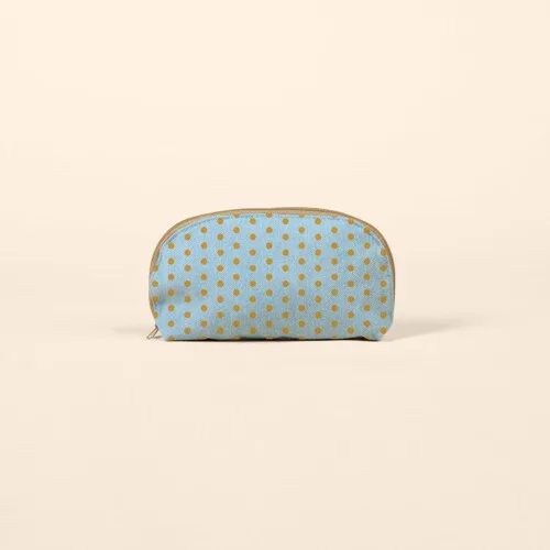 Denim Glam Clam Pouch view 2