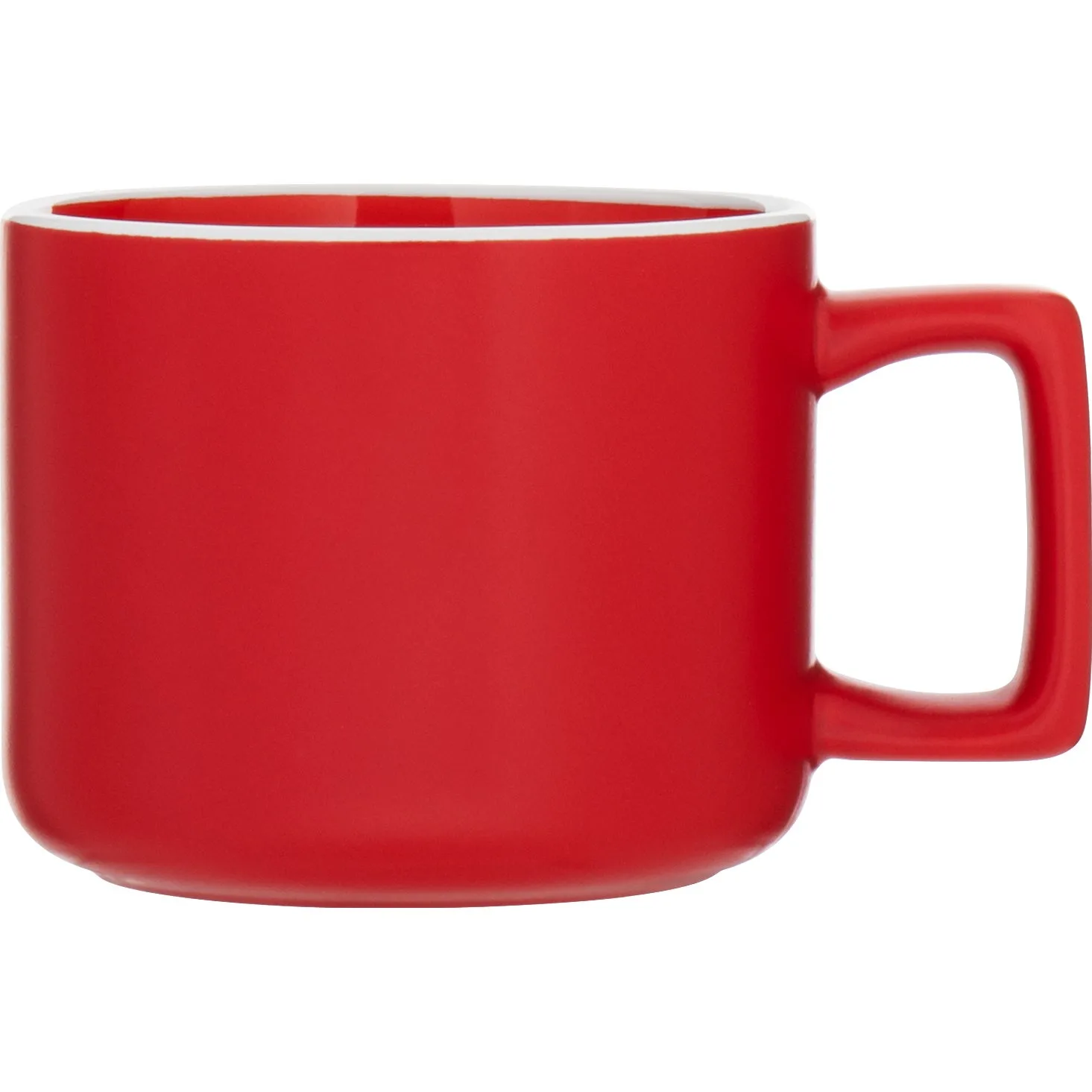 12 oz Helio Ceramic Mug (Matte Red) view 2