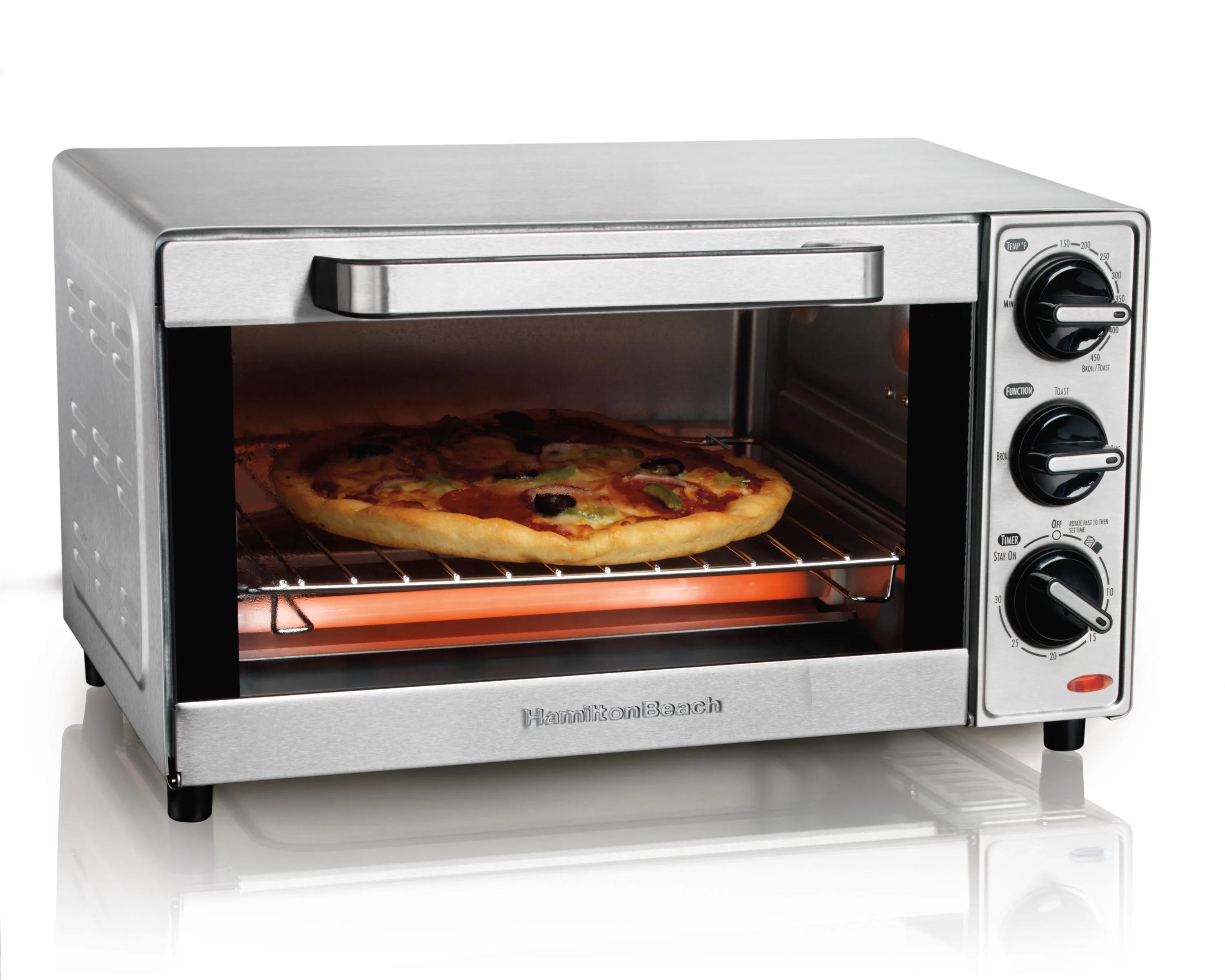 Hamilton Beach® 4-Slice Stainless Steel Toaster Oven