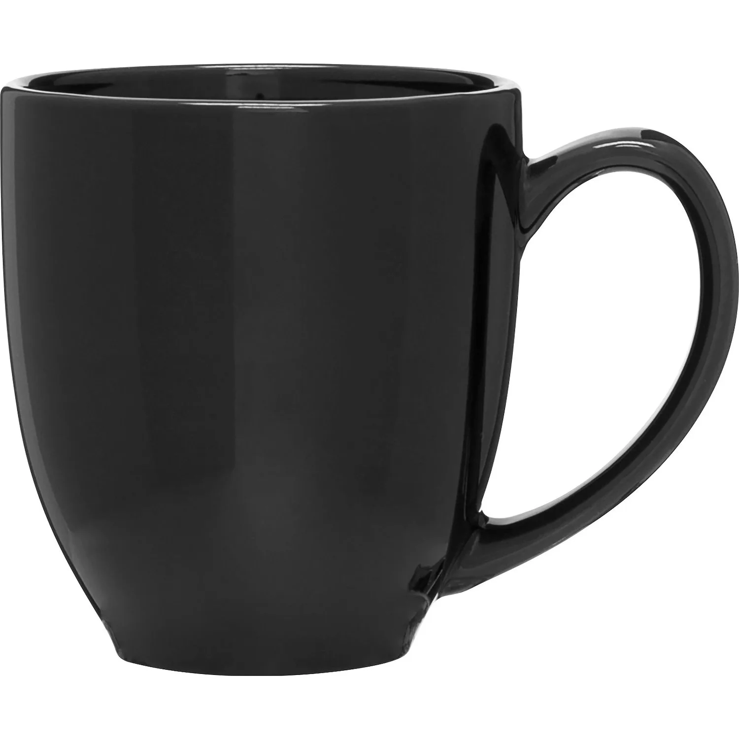 15 oz Bistro Ceramic Mug (Black) view 2