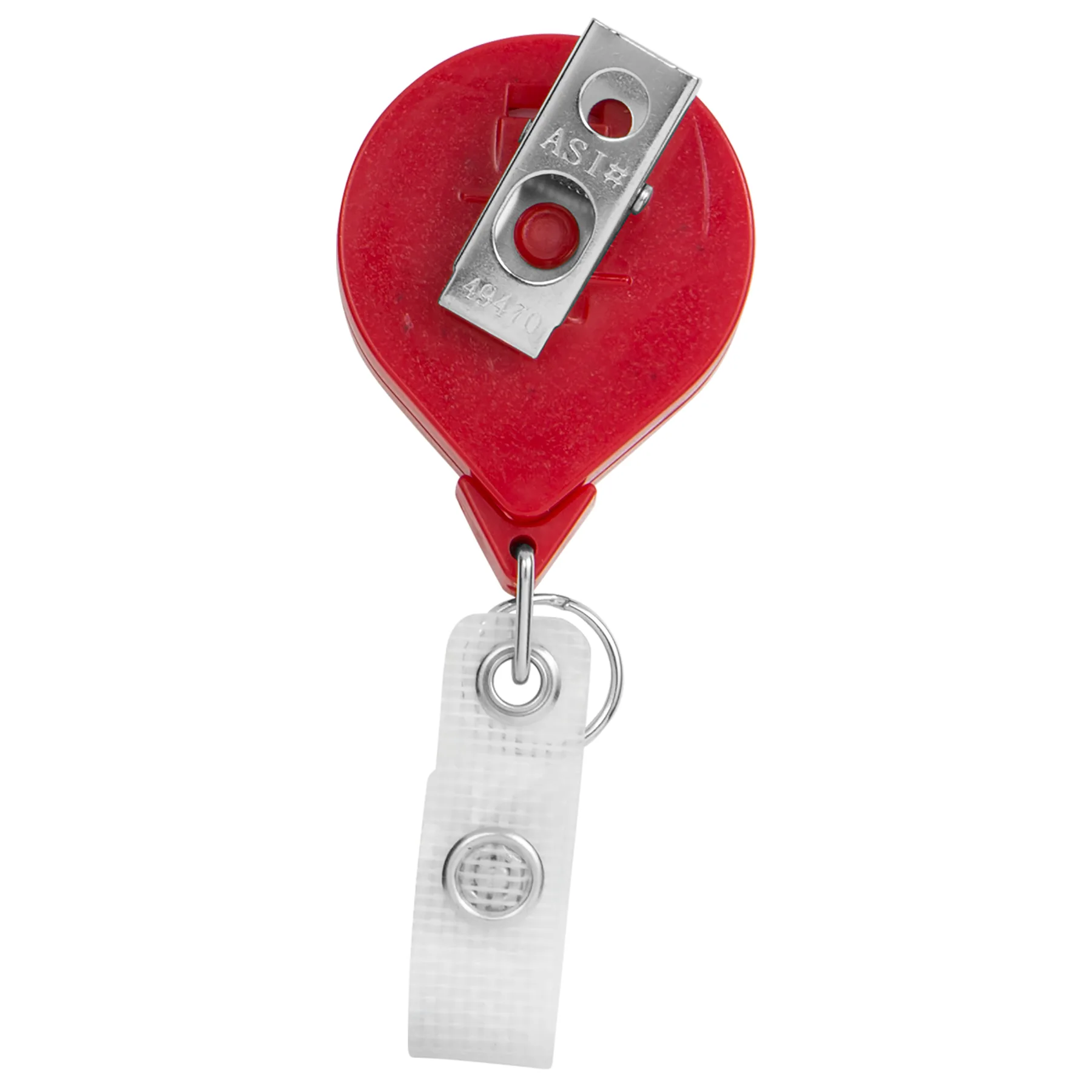 Hemp Jumbo Round Retractable Badge Reel view 3