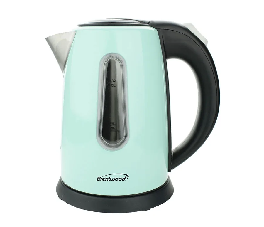 1 Quart Blue Electric Stainless Steel Kettle