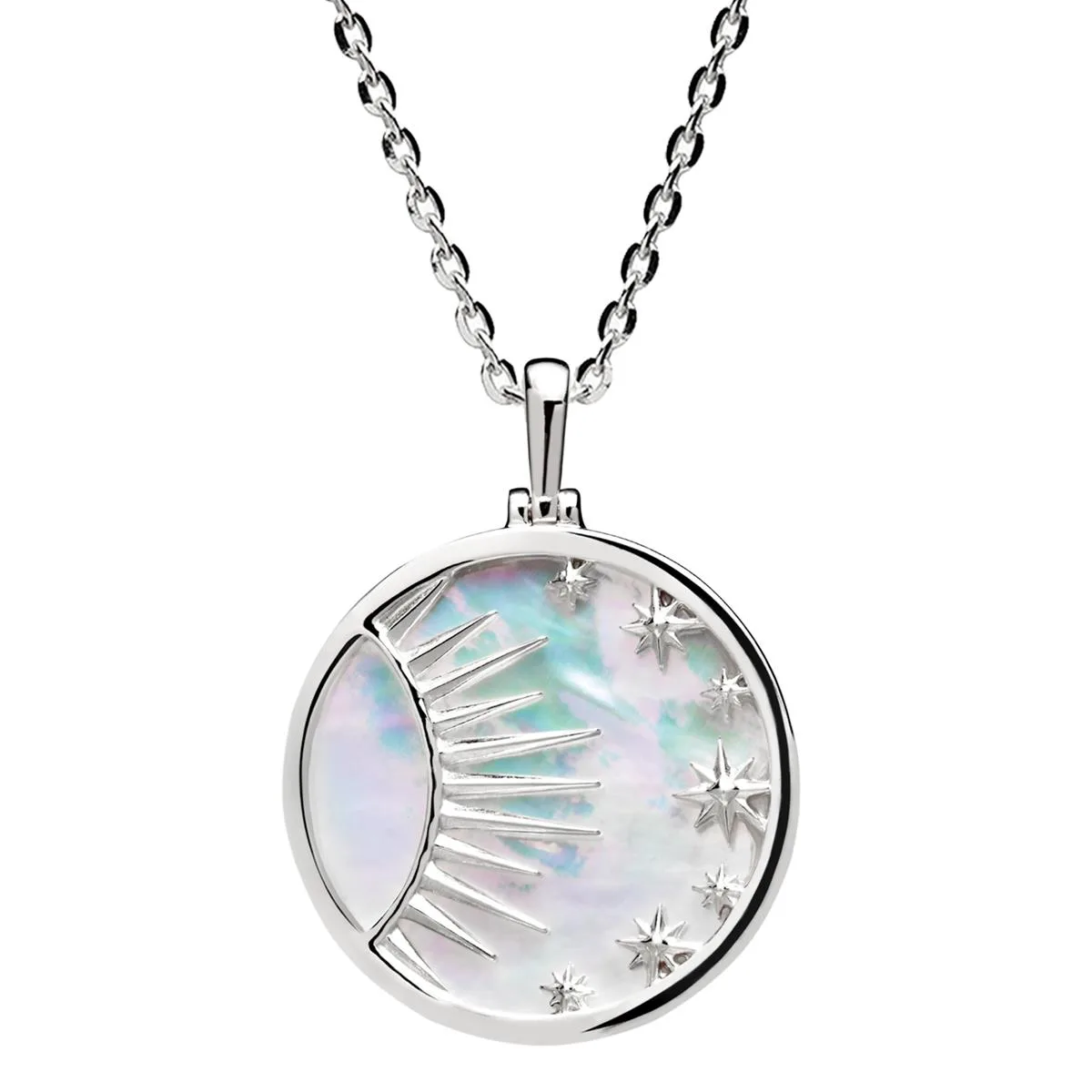 Jilco Inc Celestial Mother Of Pearl Necklace - Sterling Silver