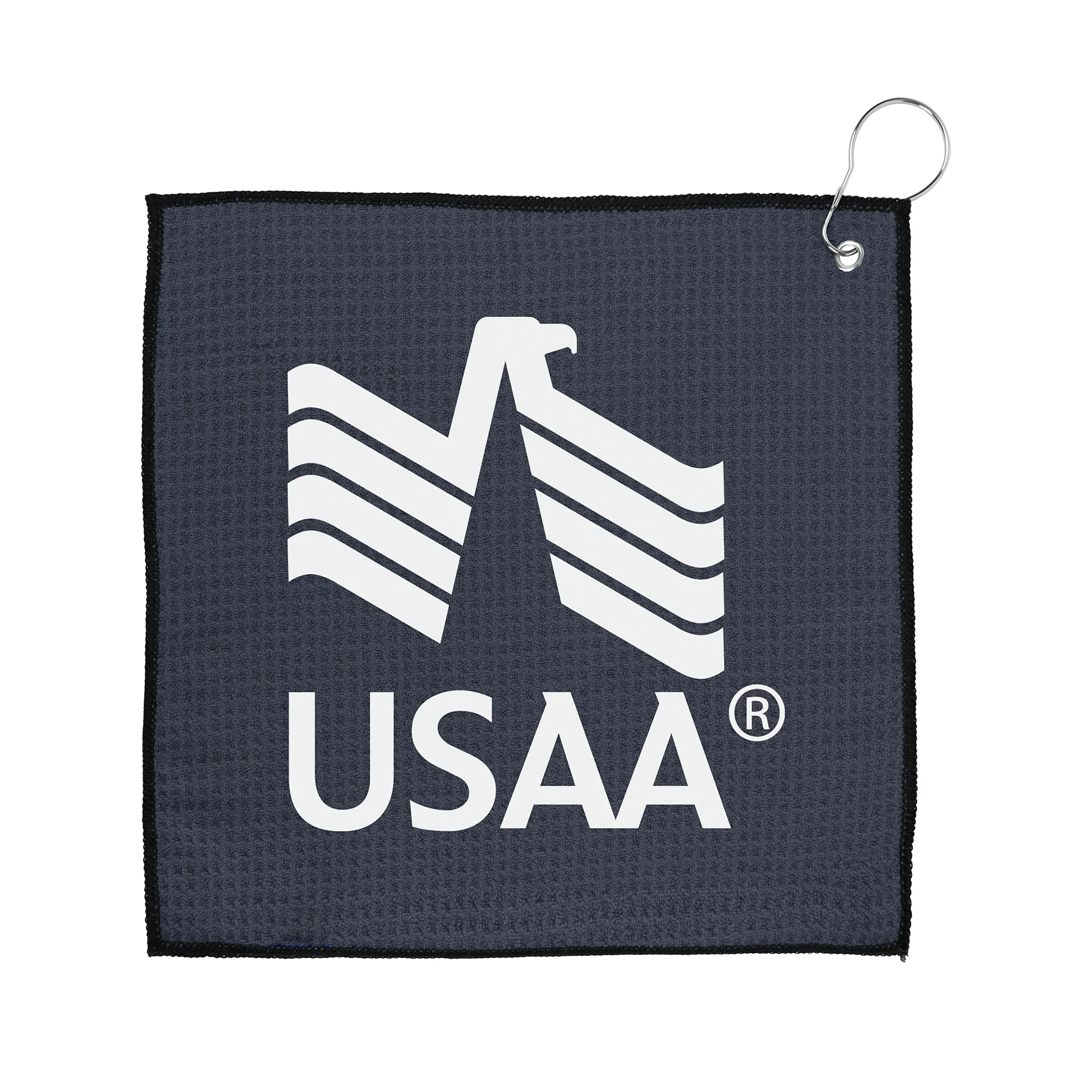 EcoWaffle 12" x 12" rPET Golf Towel view 6
