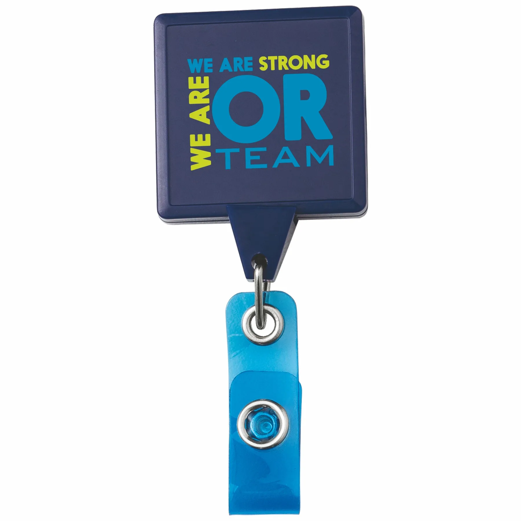 Jumbo Square Retractable Badge Reel w/belt Clip view 3