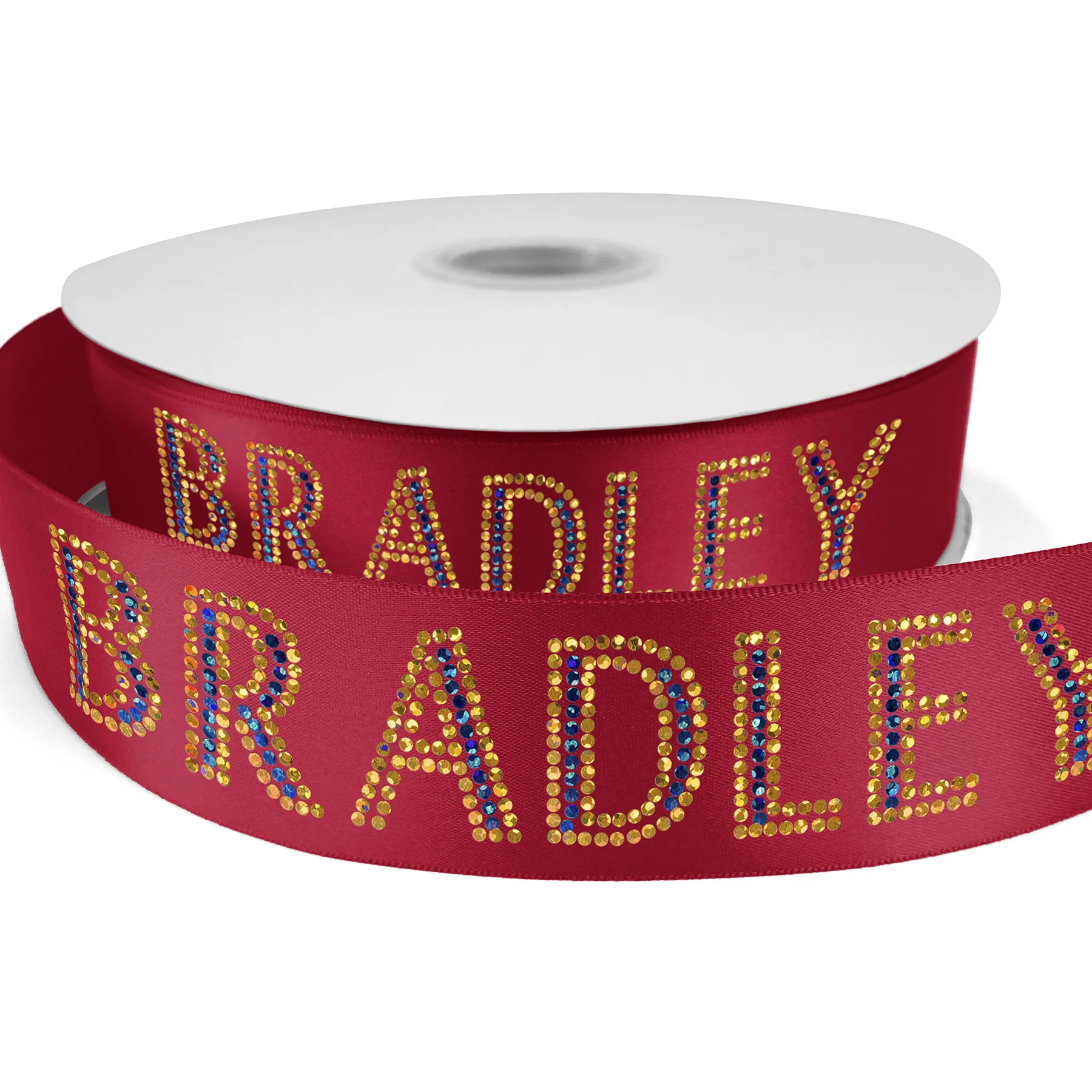 1 1/2" Bridal Satin Ribbon - 100yd Roll - Sparkle view 5
