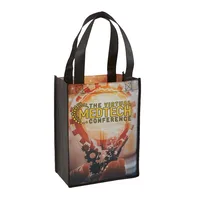 2-Sided Sublimated Payson Non-Woven Mini Tote — Red