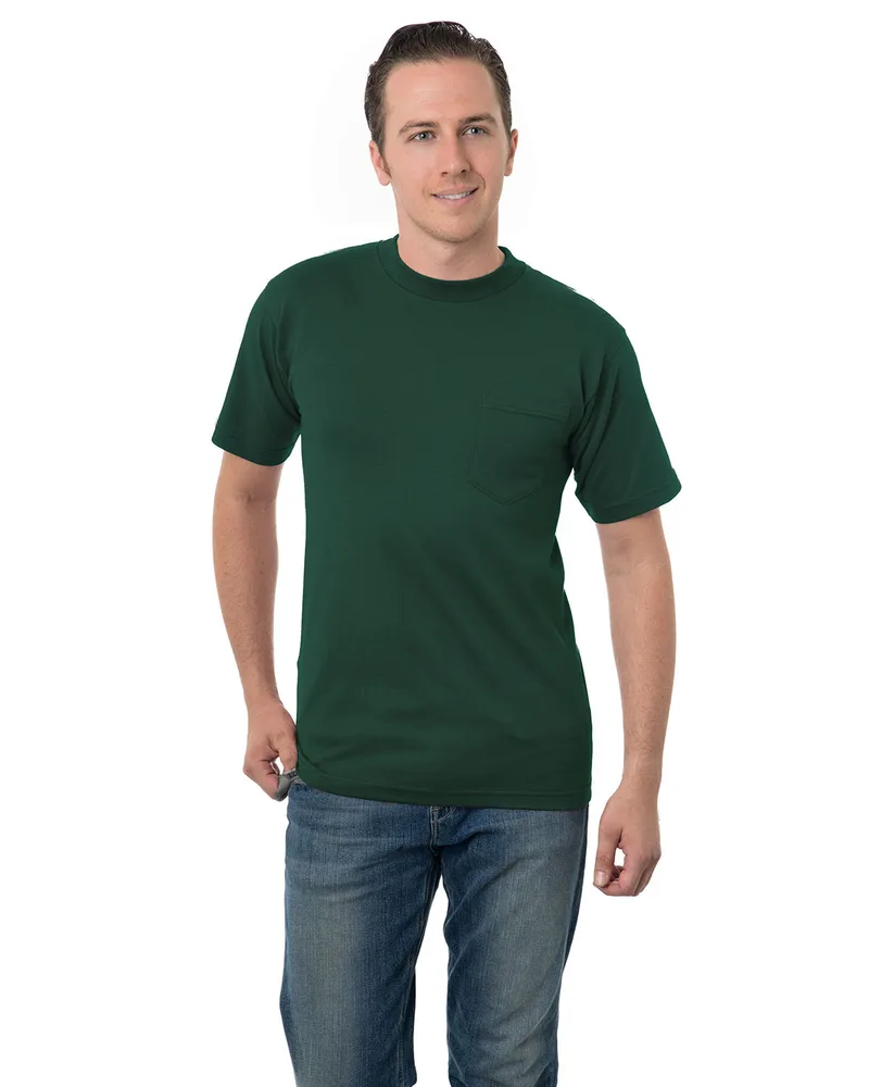 BAYSIDE Unisex USA Made Pocket T-Shirt view 5