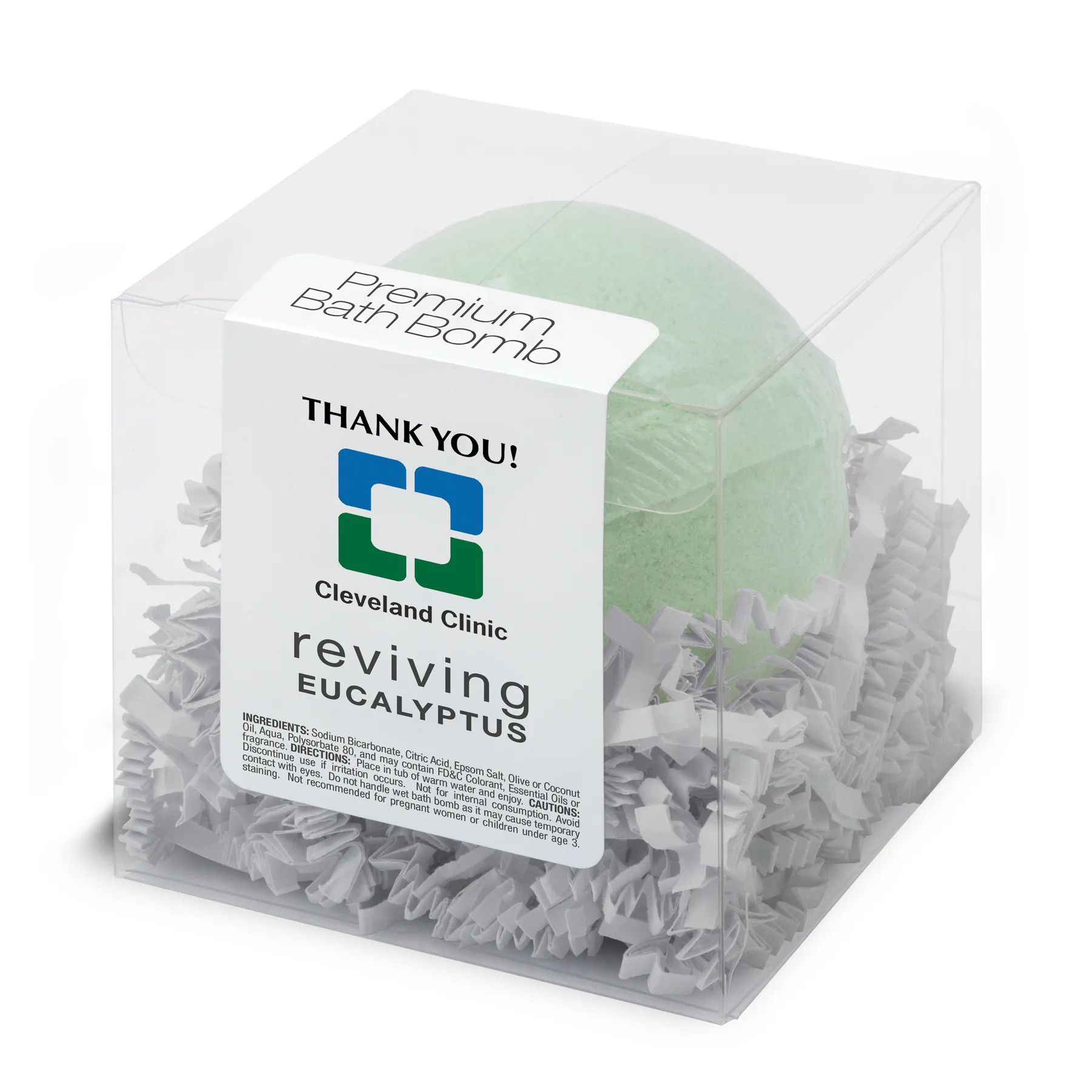 Premium Bath Bombs, Single Pack Box - Reviving Eucalyptus