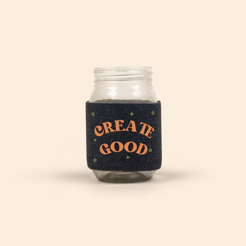 Denim Jar Sleeve