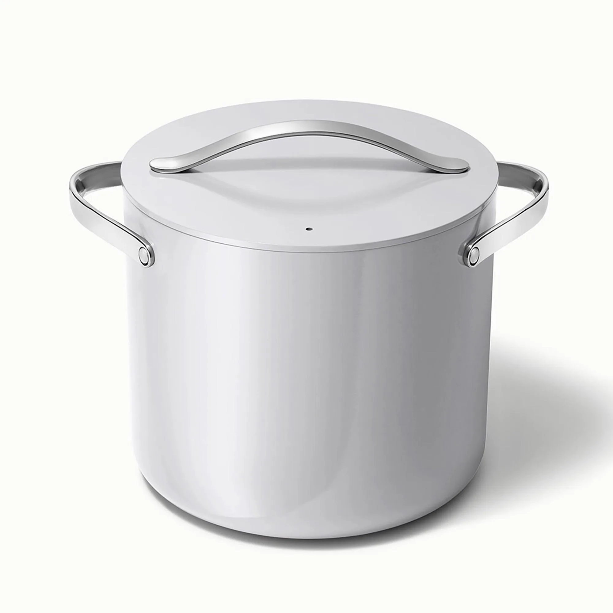Caraway 12Qt Nonstick Ceramic Stockpot W/ Lid Gray